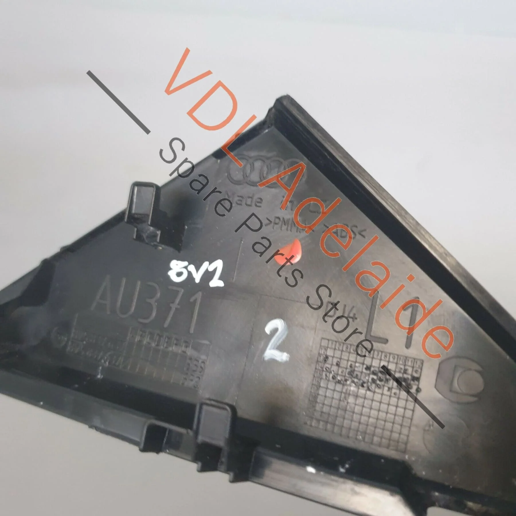 Audi S3 8V Exterior Front Door Corner Trim Moulding Gloss Black LHS Left Front 8V5837637A - Image 9