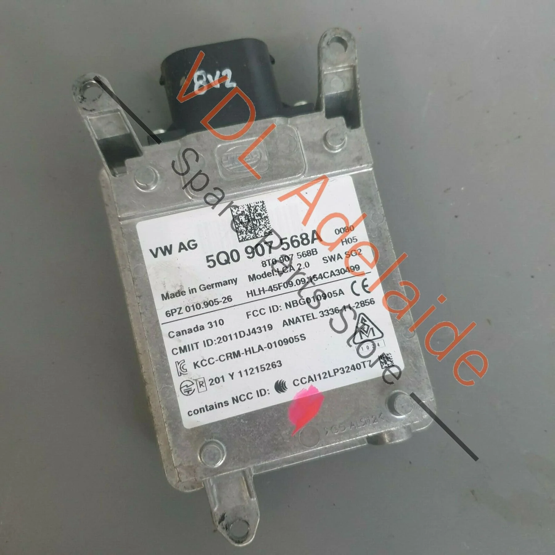 Audi S3 8V Rear Bumper Lane Change Assist Control Module Left Slave 5Q0907568A