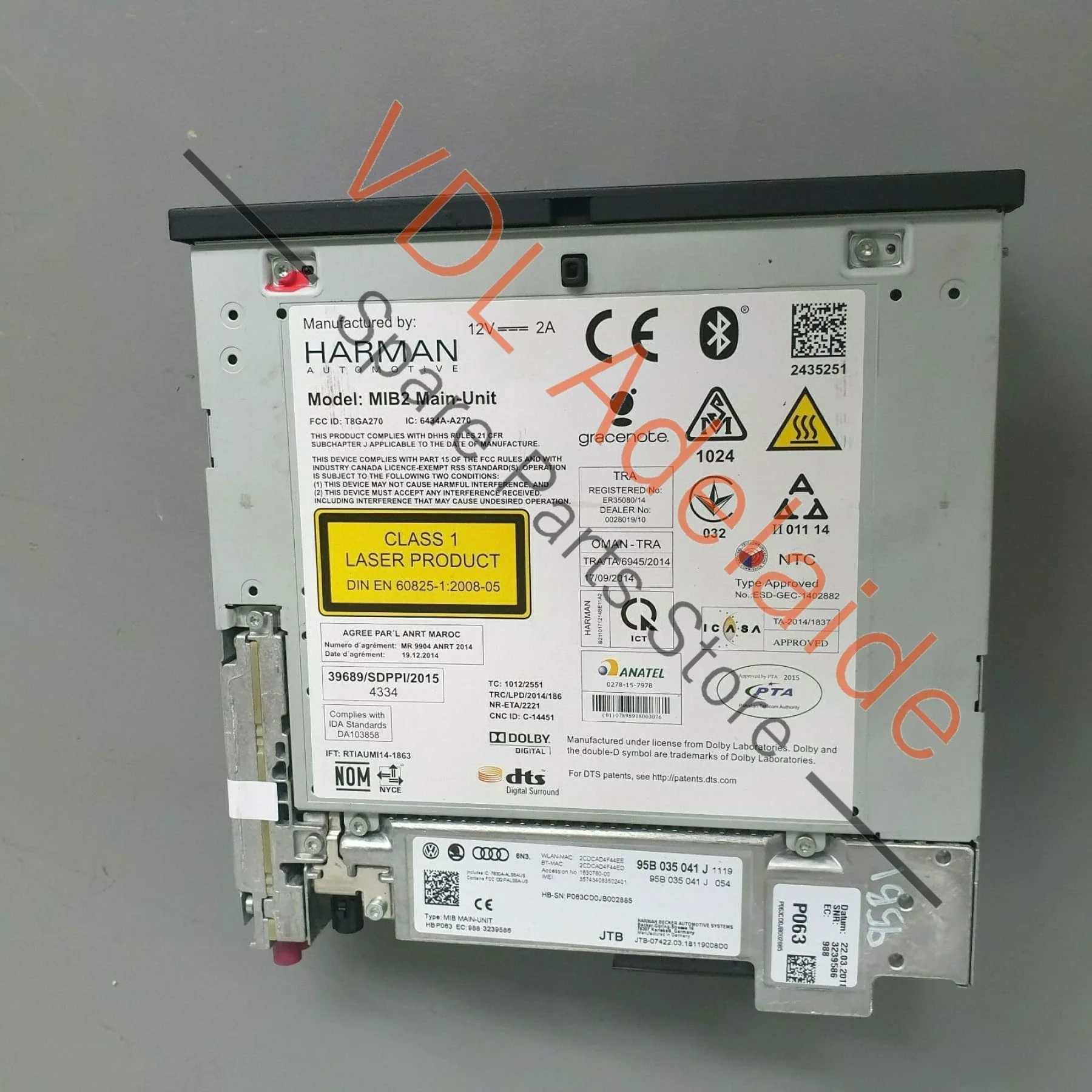 Porsche Macan 95B Audio Central Computer SD Reader Module MIB2 Main Unit Harman - Image 6