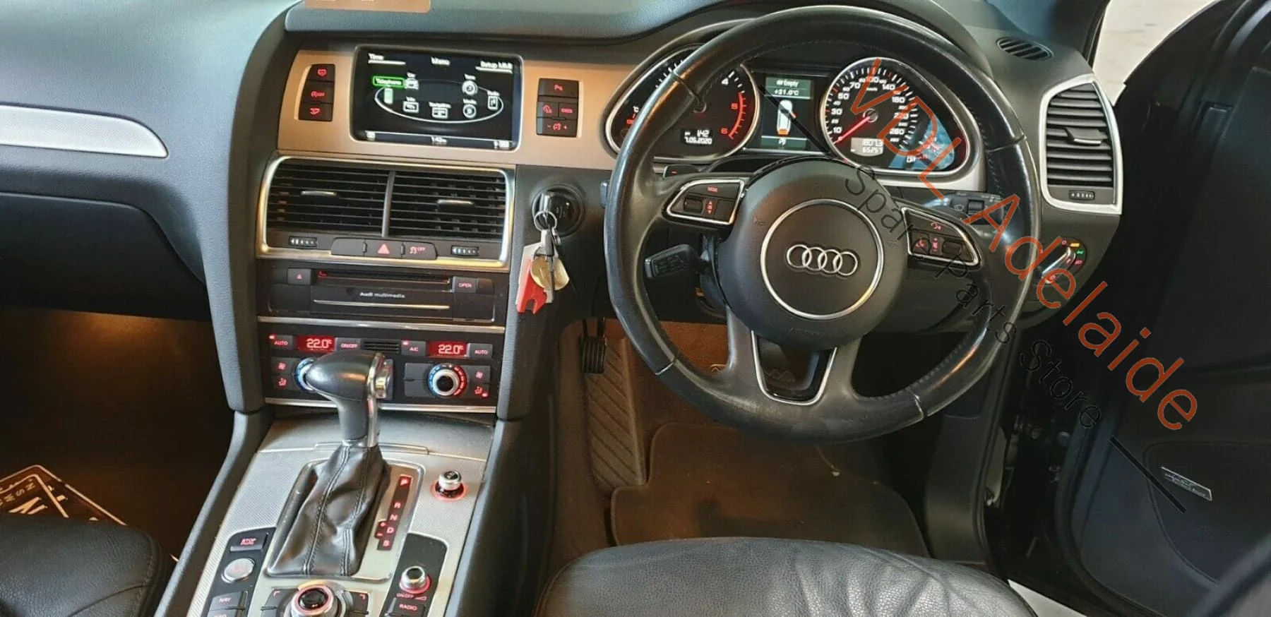 Audi Q7 4L Right Front Driver Drivers Seat Black Heated Leather Low km! - Image 10