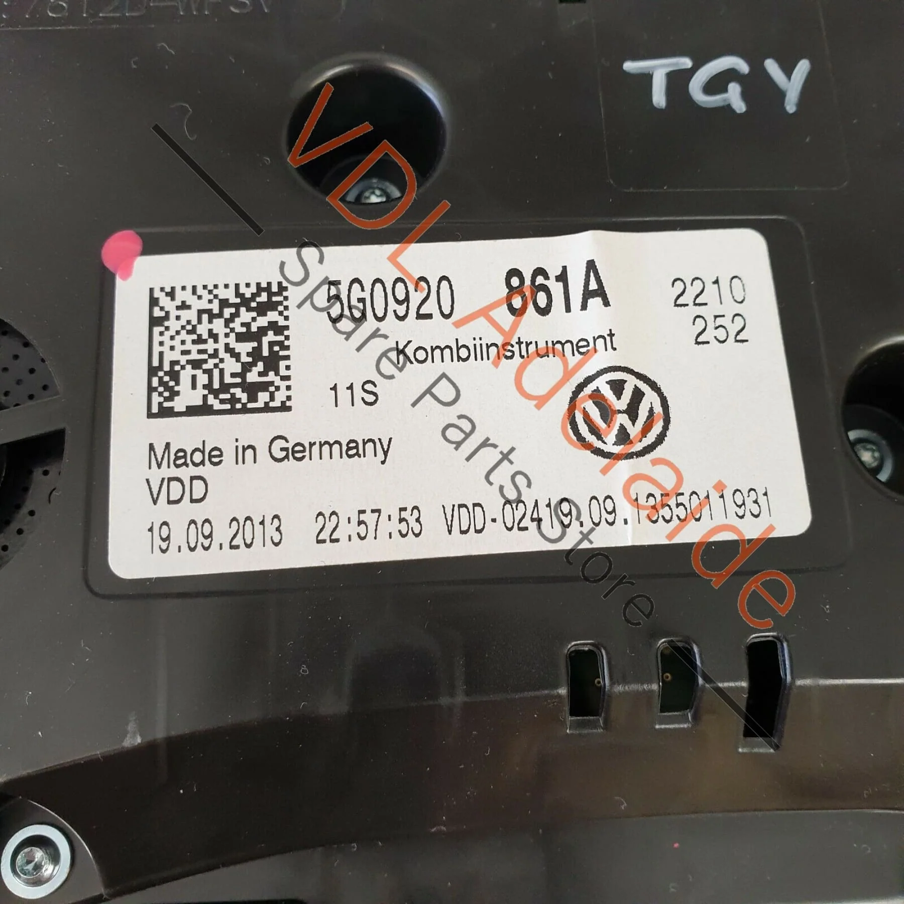 VW Golf MK7 260kmh Combi-Instrument Cluster Dash Speedo 5G0920861A - Image 10