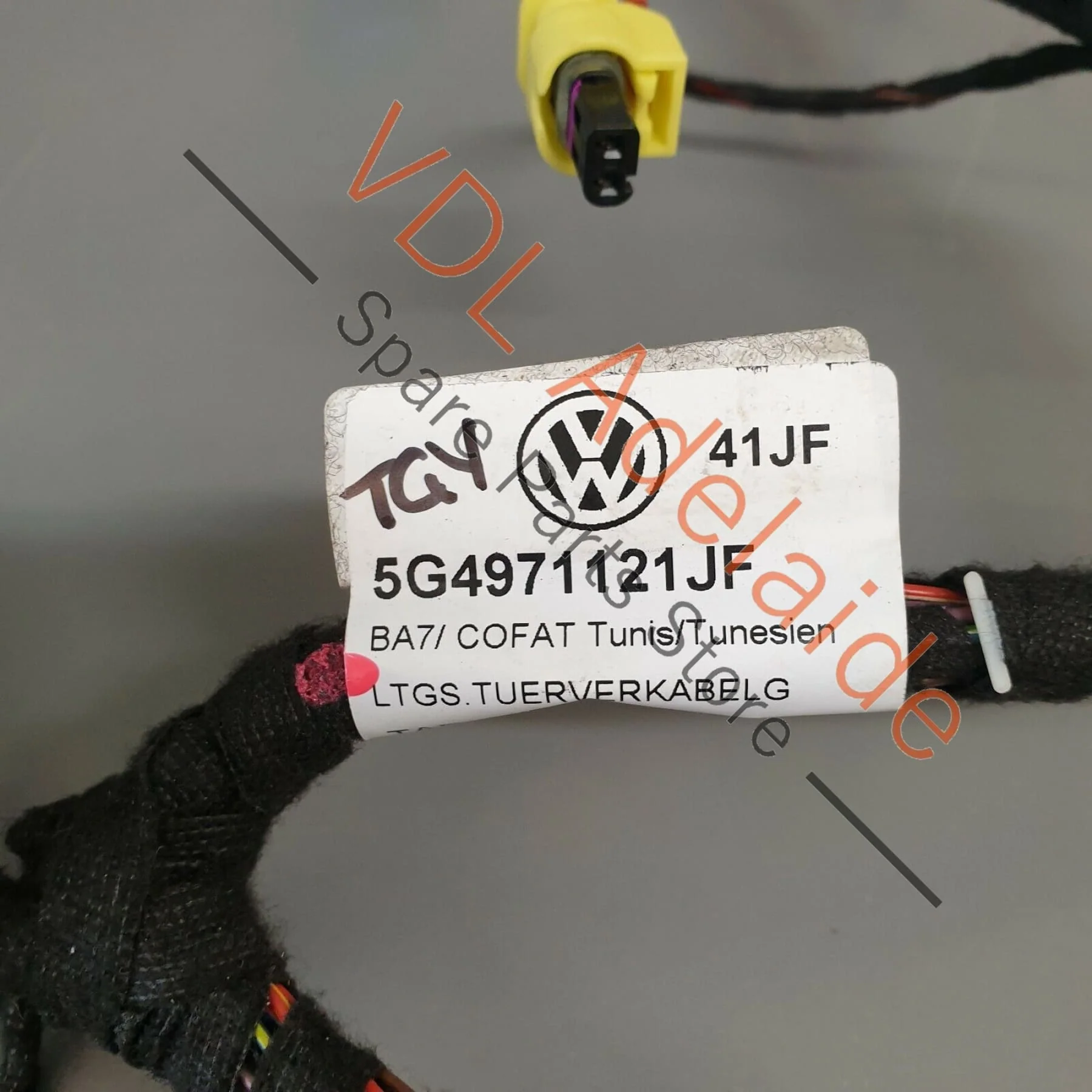 VW Golf MK7 Estate Wagon Front Right RHD Door Wiring Cable Harness 5G4971121JF - Image 3