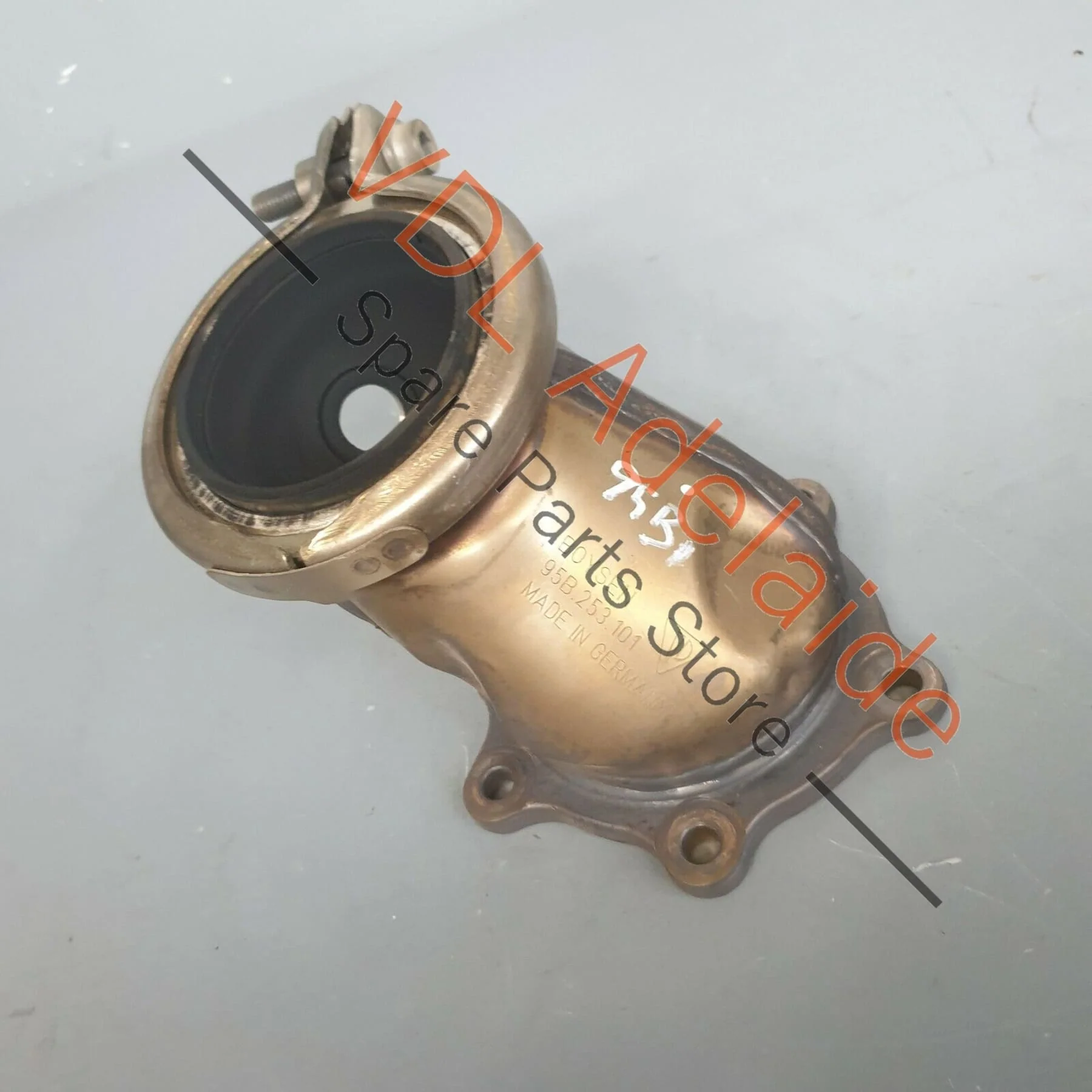 Porsche Macan 95B Exhaust Pipe Housing After Turbo 95B253101 - Image 4