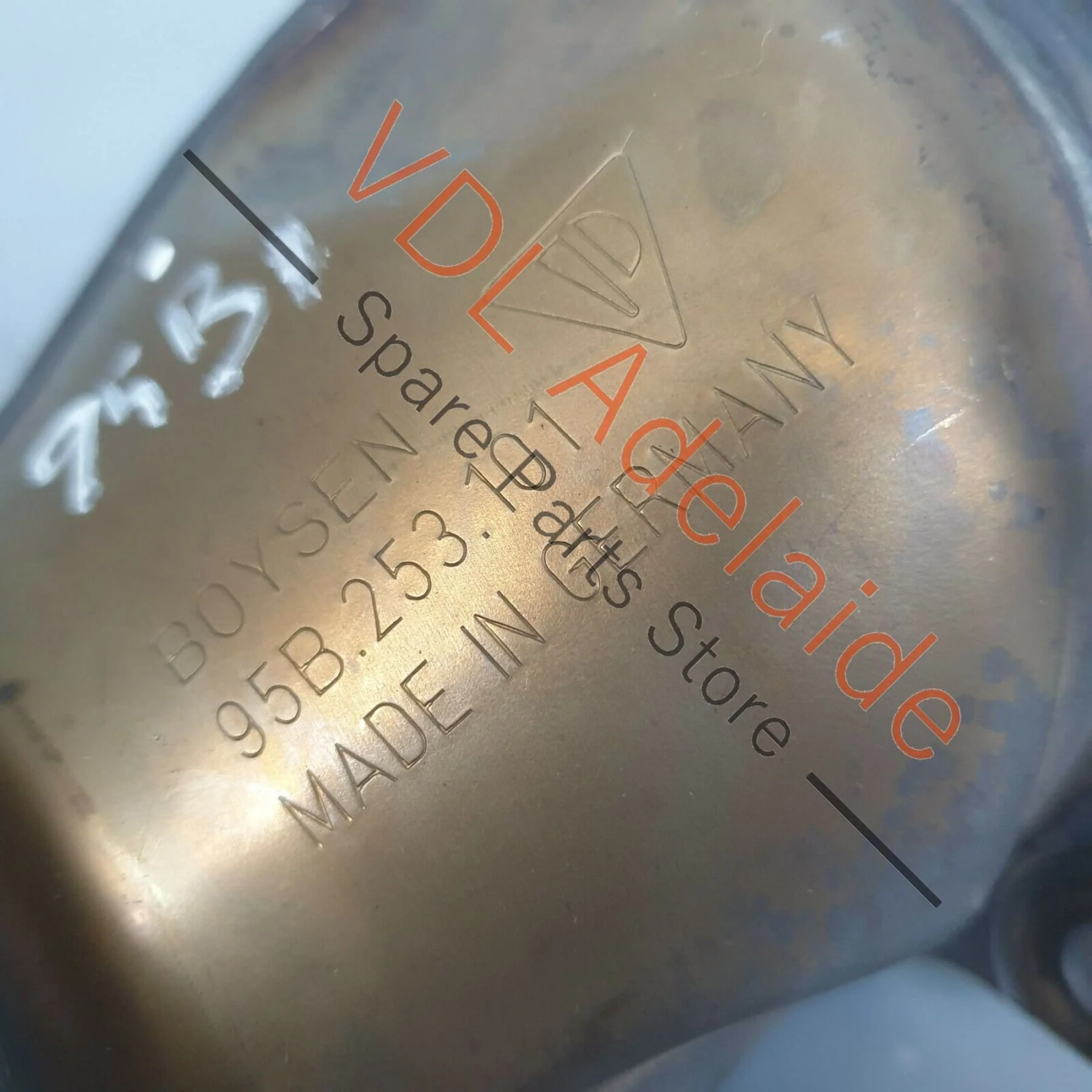 Porsche Macan 95B Exhaust Pipe Housing After Turbo 95B253101 - Image 6