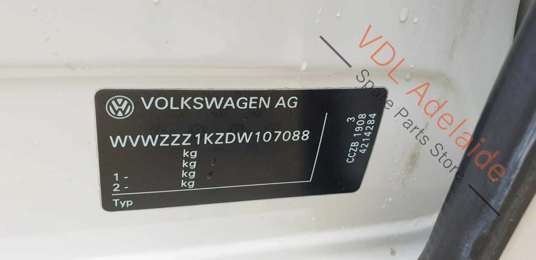 Volkswagen VW Golf GTi Mk6 Rear Seat Black Leather Head Rest for Left or Right - Image 10