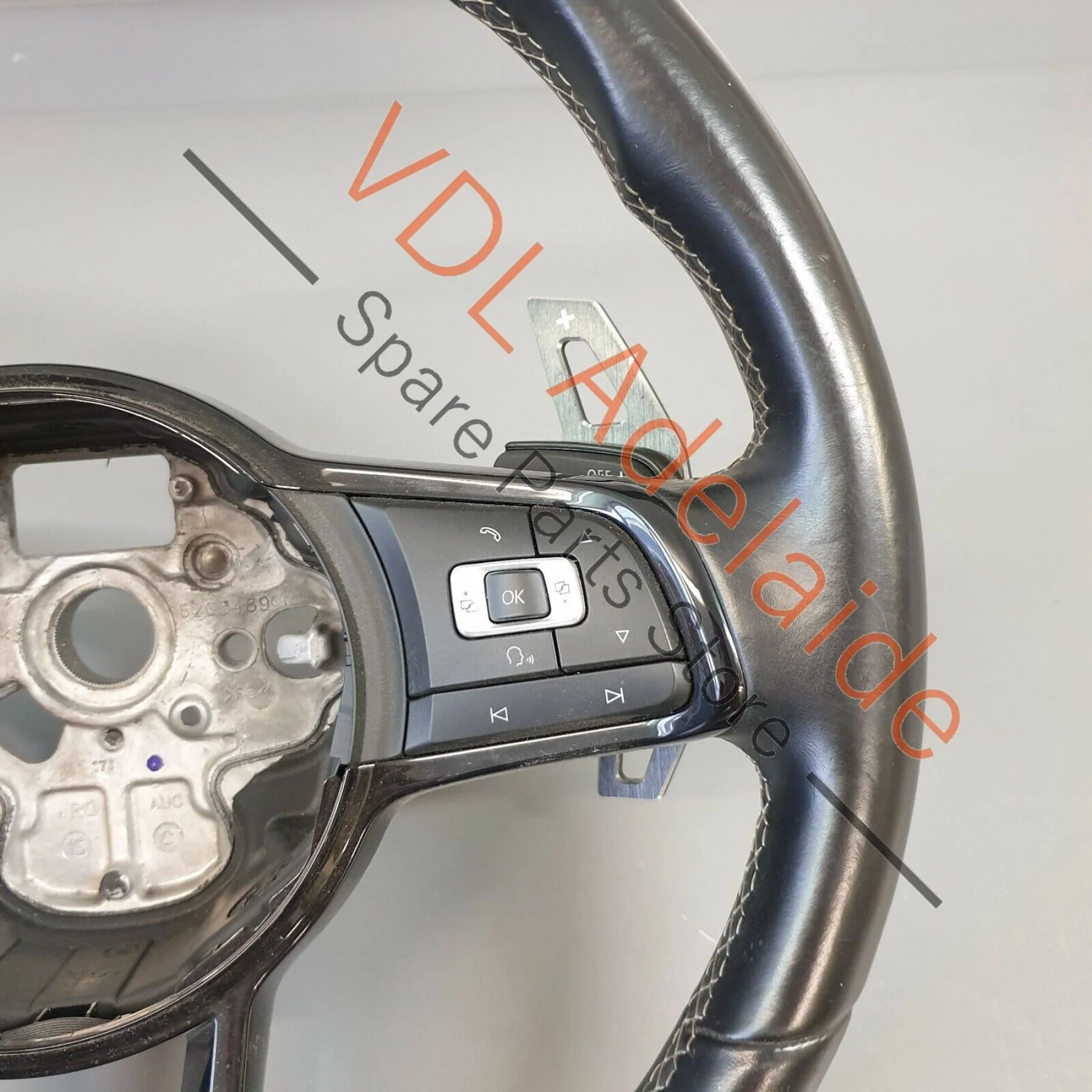 VW Golf R R-Line MK7 Flat Bottom Multi-Function Steering Wheel 5G0419091CN - Image 5