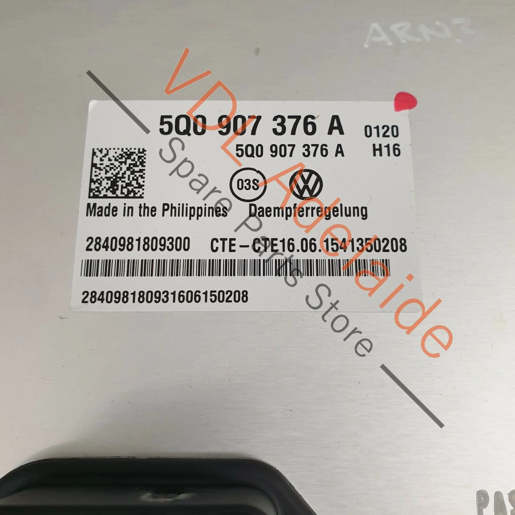 VW Golf R MK7 Control Unit for Electronic Regulated Damping 5Q0907376A - Image 5