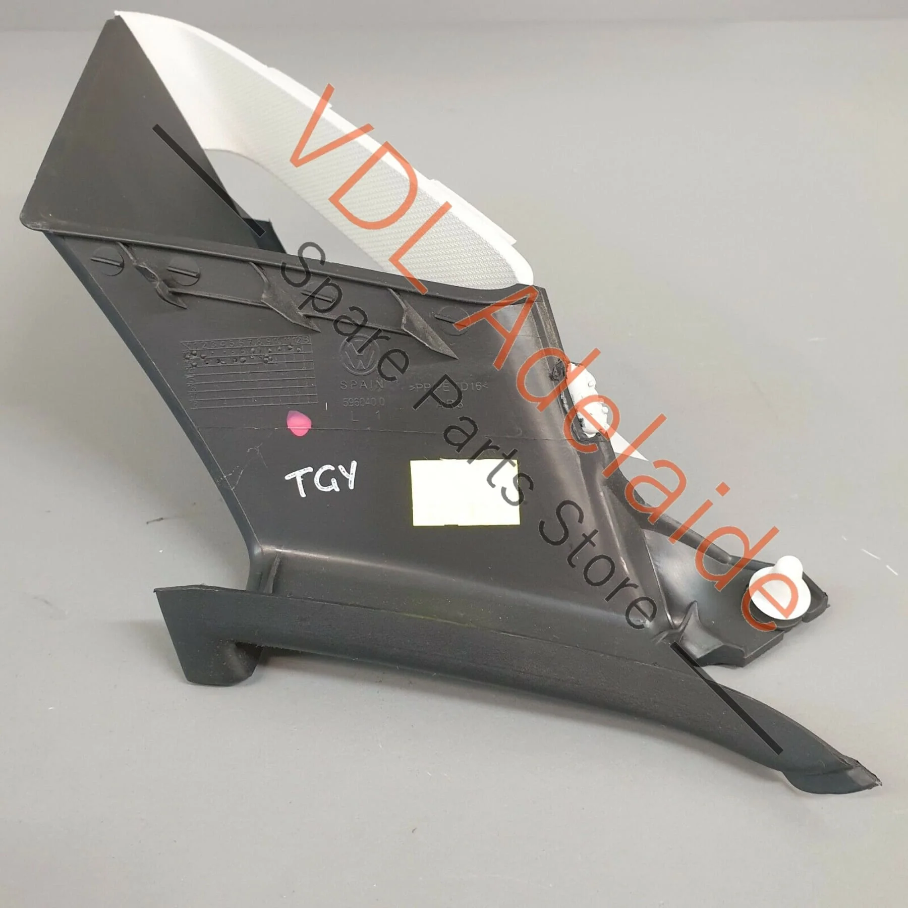 VW Golf MK7 Wagon Left Lower Interior Trim For A-Pillar, Titanium Black, Grey - Image 5
