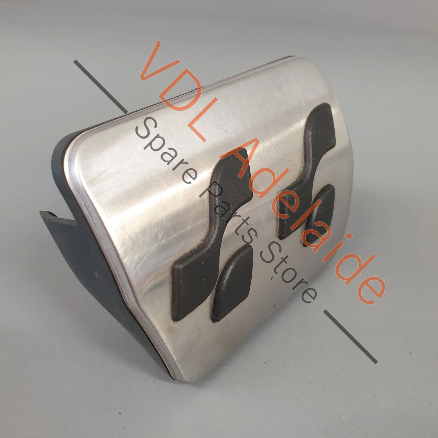 VW Passat R36 B6 3C Cap for Foot Brake Pedal RHD Brushed Aluminium 1K0723131A - Image 3