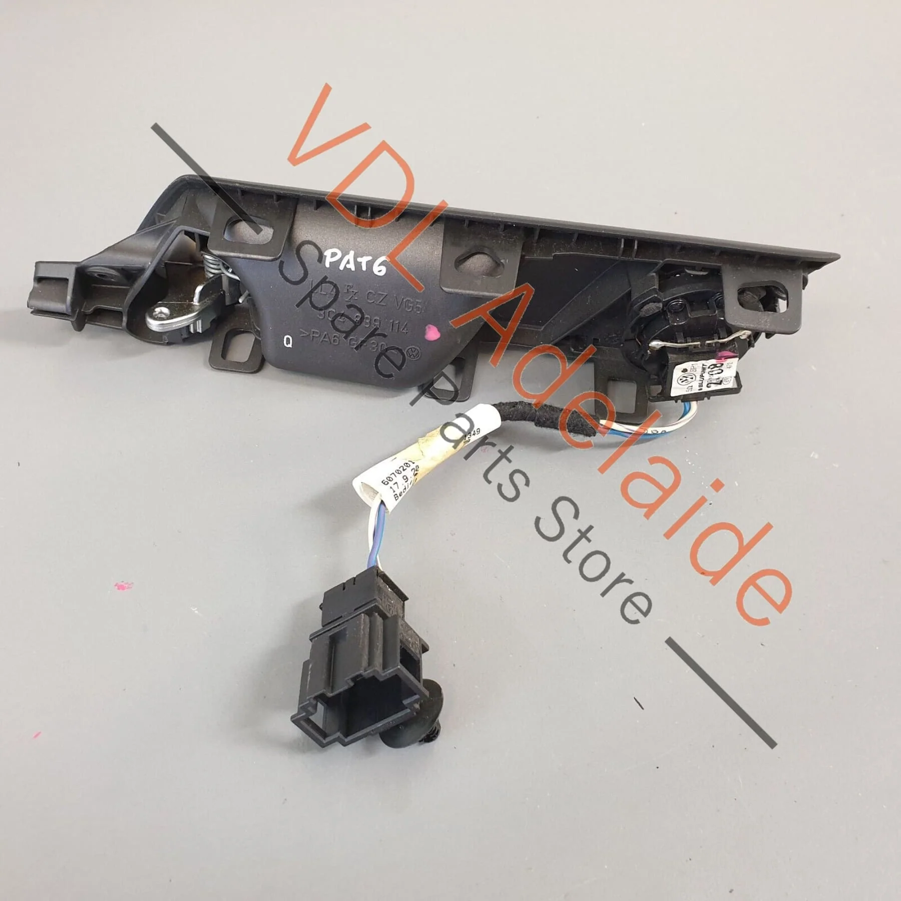 VW Passat R36 B6 3C Rear Right Door Inner Release Lever & Loudspeaker 3C4839114Q - Image 4