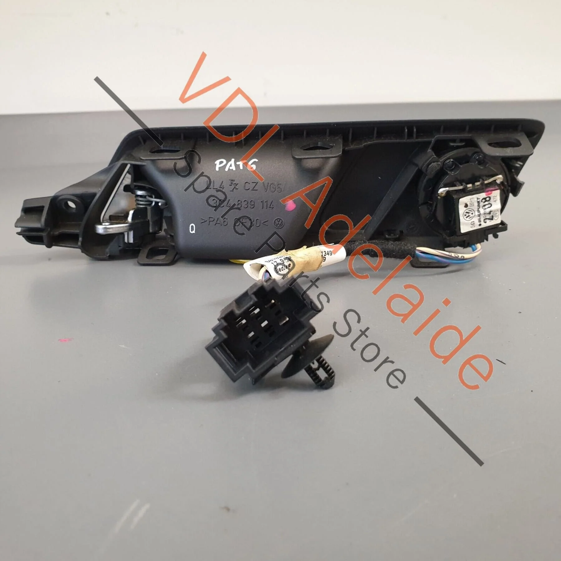 VW Passat R36 B6 3C Rear Right Door Inner Release Lever & Loudspeaker 3C4839114Q - Image 7