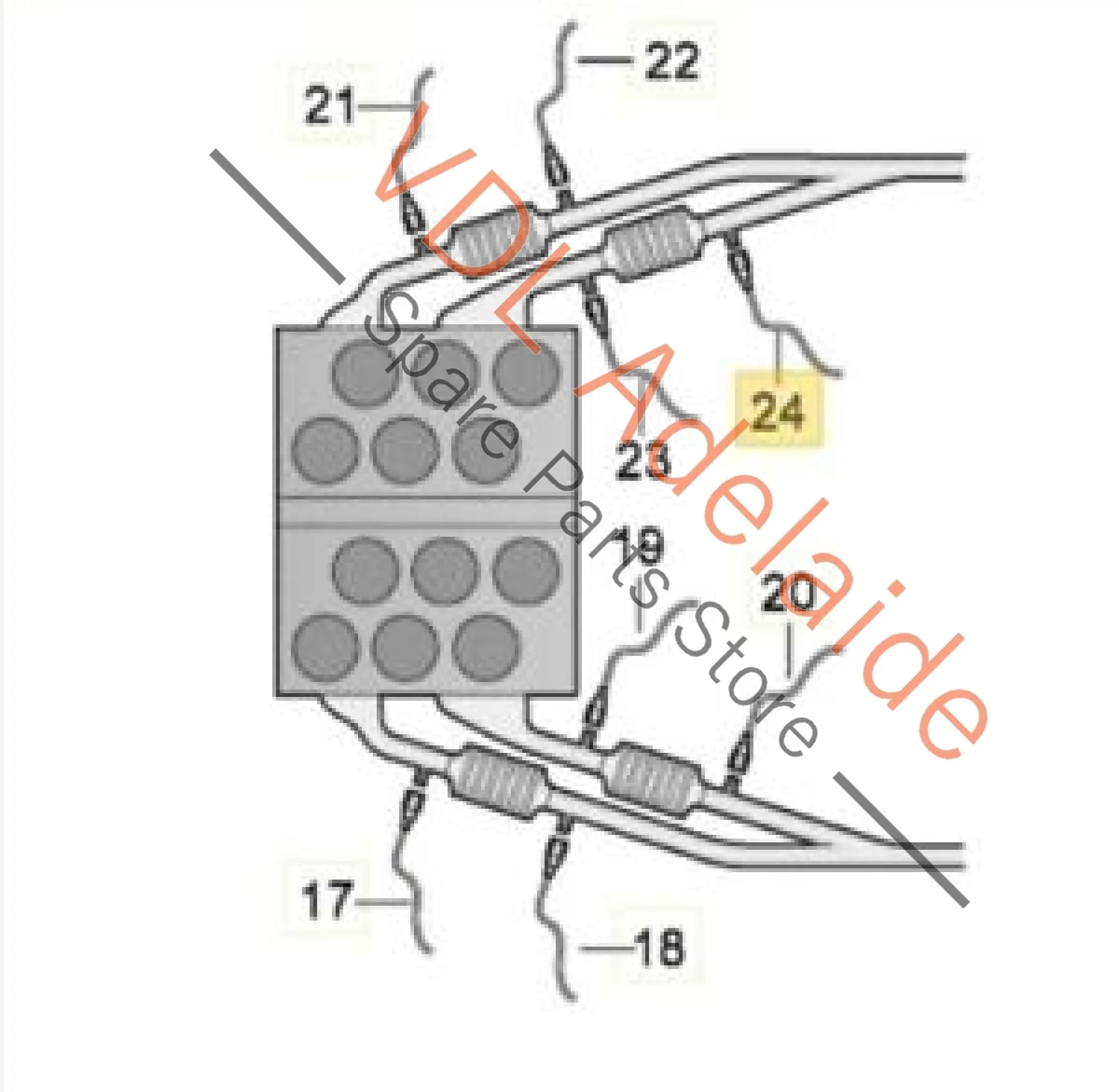 VW Passat R36 B6 3C Rear Right After Cat Lambda Probe Oxygen Sensor 022906262BR - Image 2