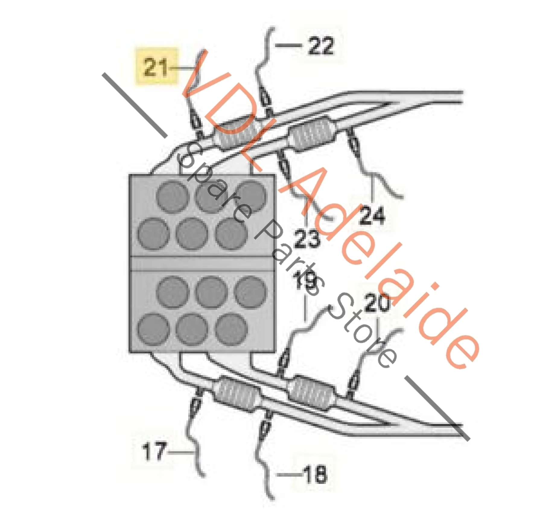 VW Passat R36 B6 3C Front Right Before Cat Lambda Probe O2 Sensor 022906262AM - Image 2