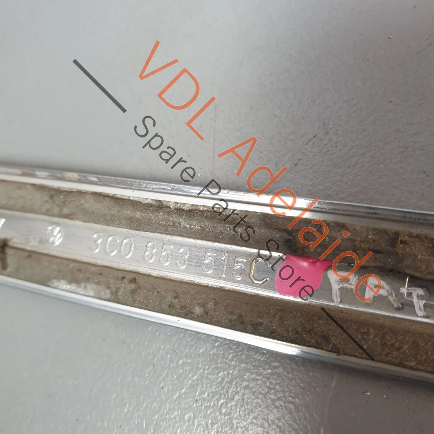 VW Passat R36 B6 Front Left Exterior Door Chrome Strip Moulding 3C0853515C 2ZZ - Image 7