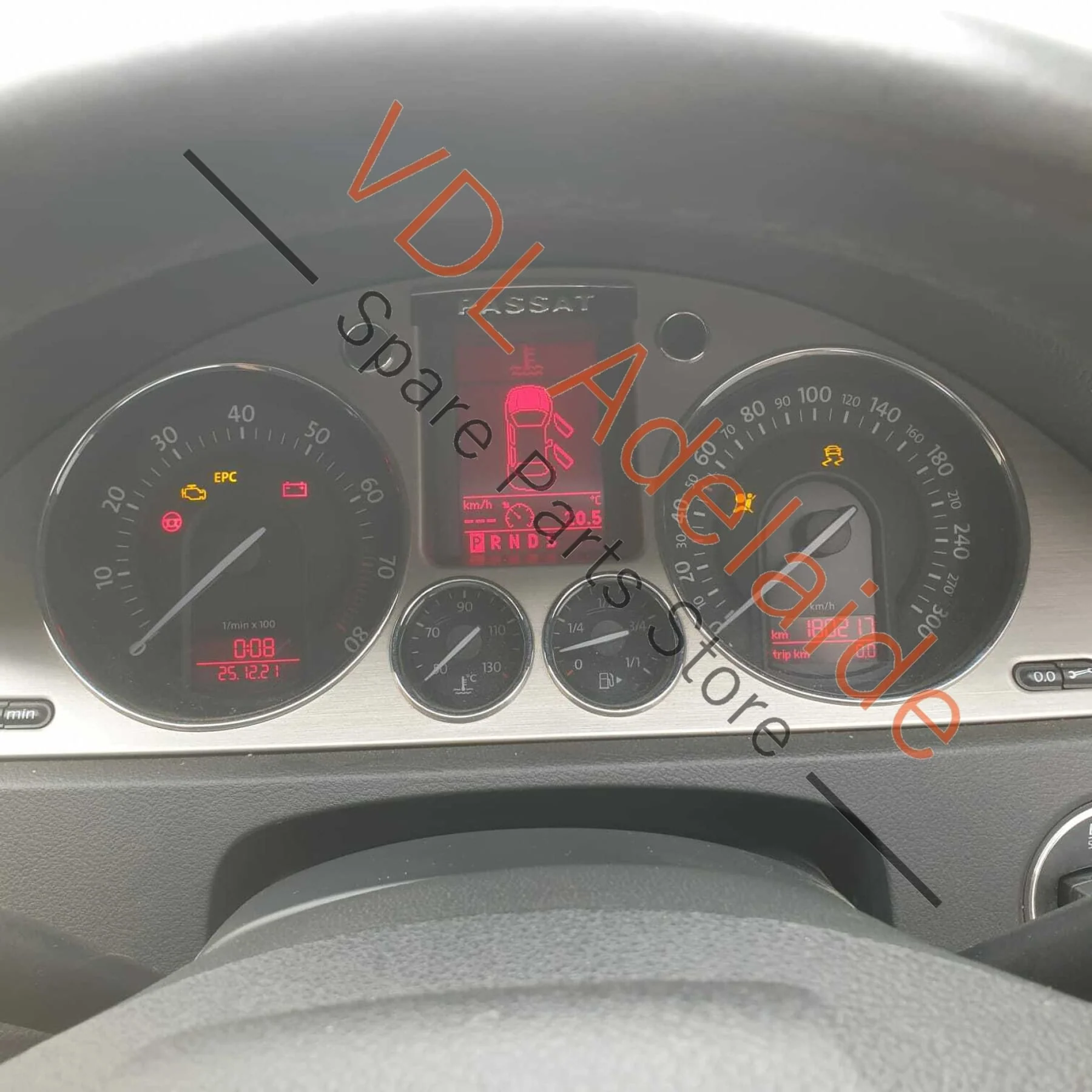 VW Passat R36 B6 Left Rear Exterior Door Strip Moulding Trim 3C0854949B GRU - Image 8