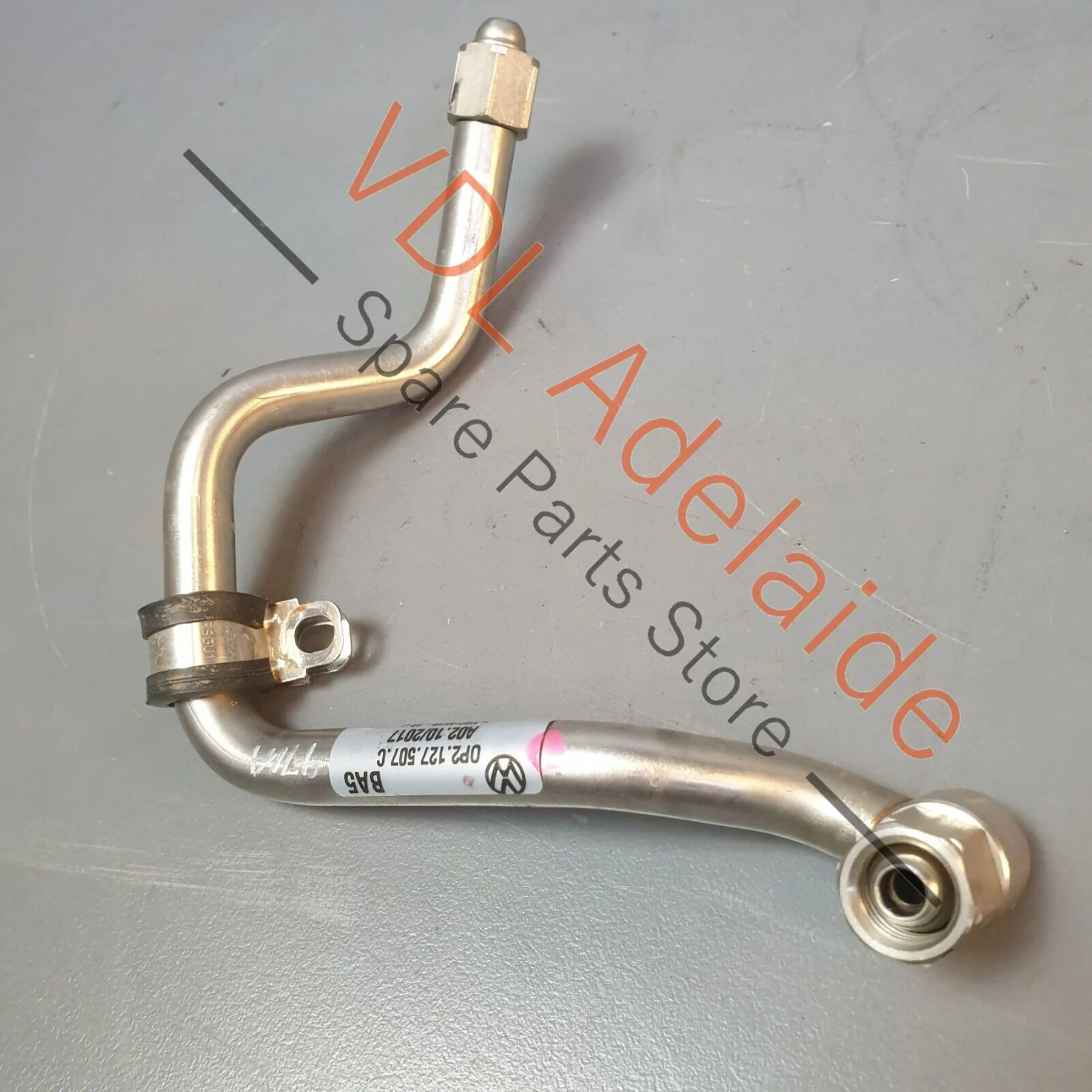 Porsche Panamera Turbo 971 Right Side Fuel Pressure Line Hose 9A712750710 - Image 2