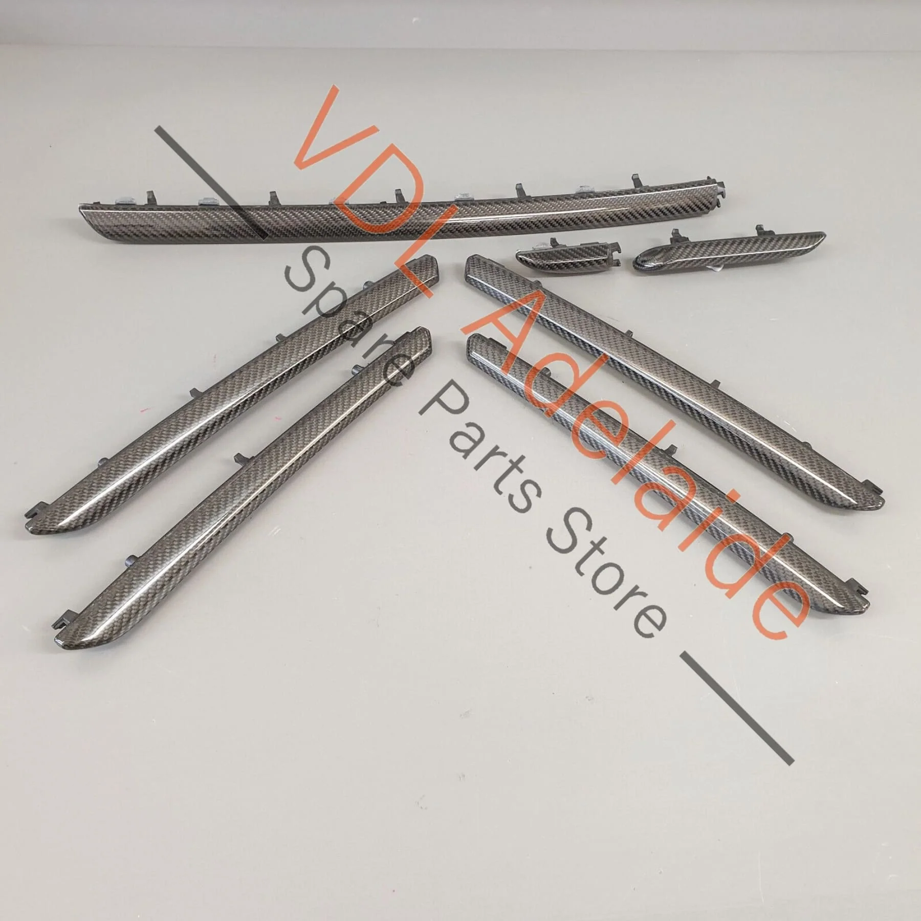 Audi RS3 8V Sportback Interior Dash & Door Carbon Trim Insert Set for RHD - Image 6