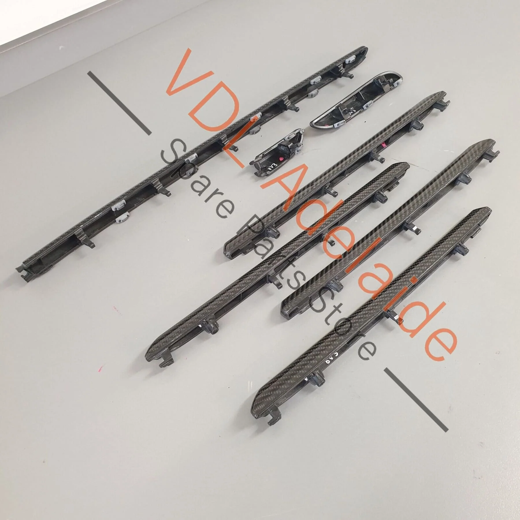 Audi RS3 8V Sportback Interior Dash & Door Carbon Trim Insert Set for RHD - Image 8