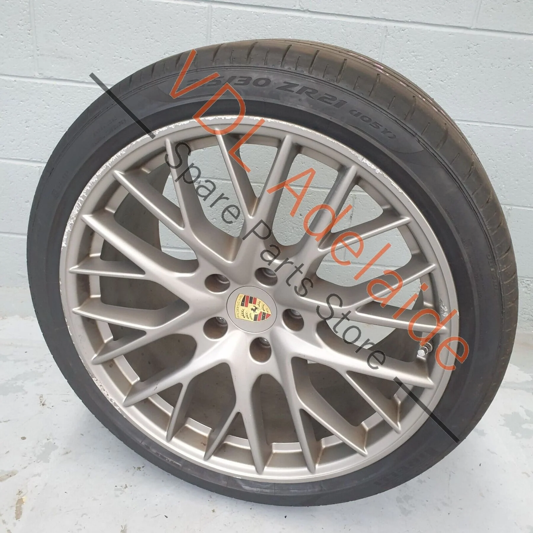 1x Porsche Panamera Turbo 971 21x11.5 in Rear Alloy Wheel Rim