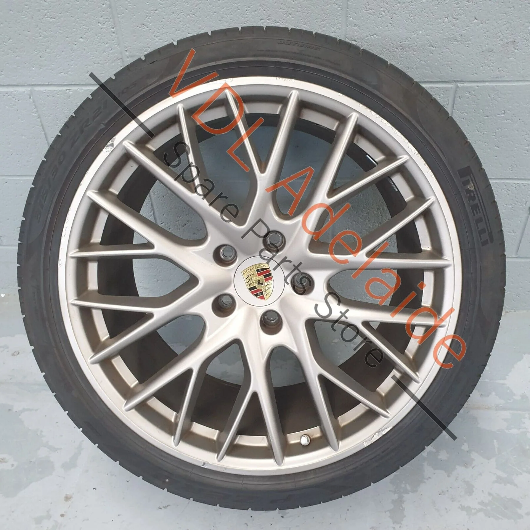 1x Porsche Panamera Turbo 971 21x11.5 in Rear Alloy Wheel Rim