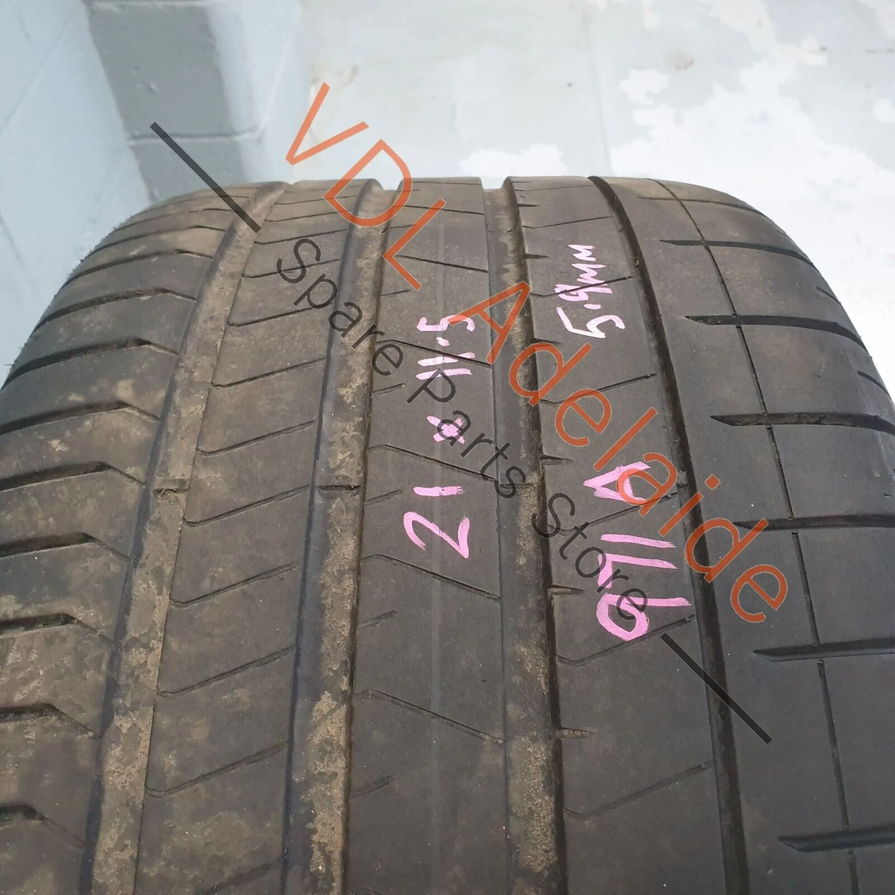 1x Porsche Panamera Turbo 971 21x11.5 in Rear Alloy Wheel Rim - Image 9