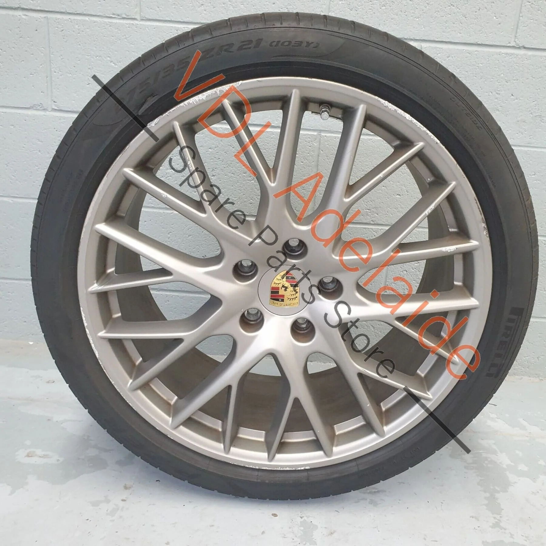 1x Porsche Panamera Turbo 971 21x9.5 in Front Alloy Wheel Rim