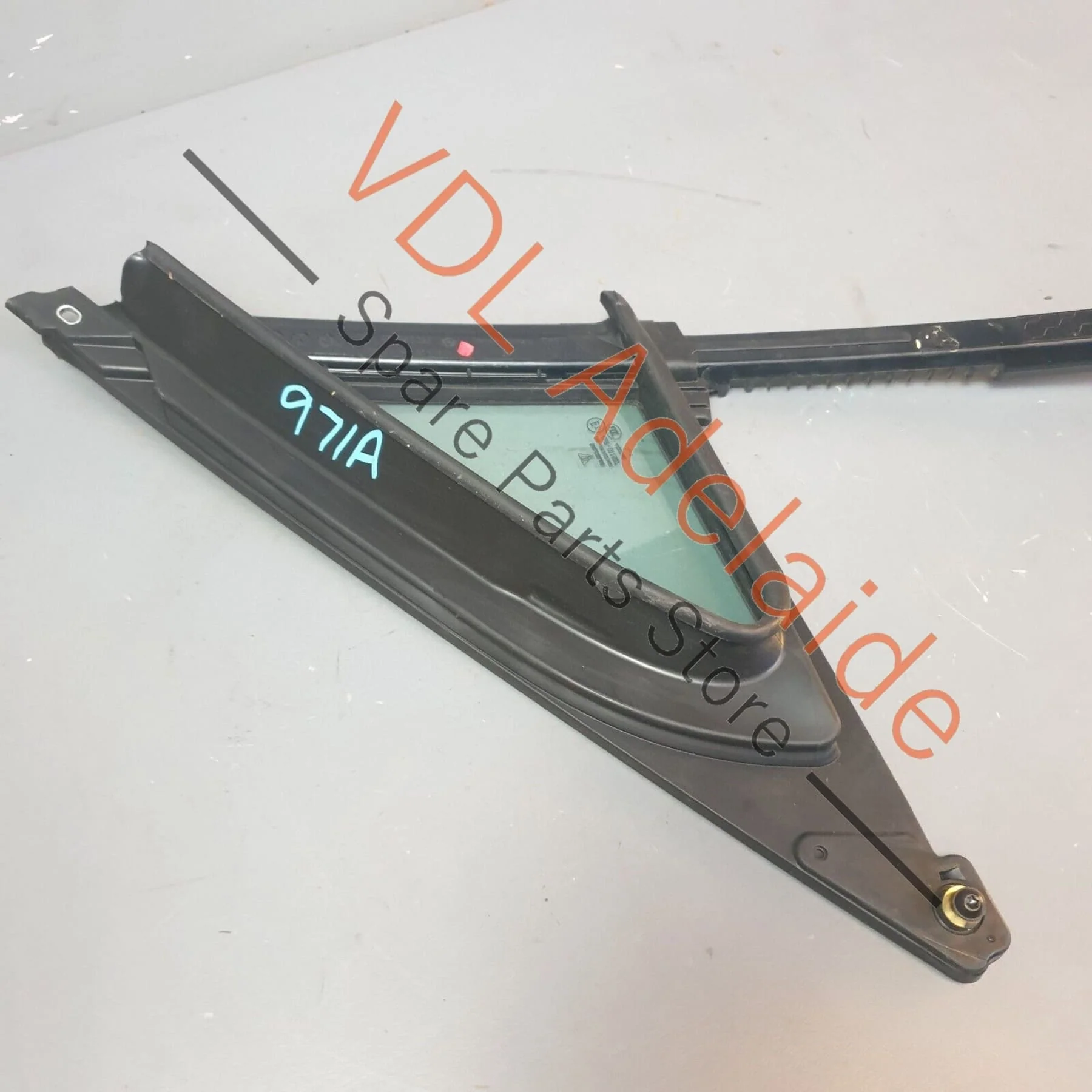 Porsche Panamera Turbo 971 Front Right Door Glass Window 971845114 - Image 7