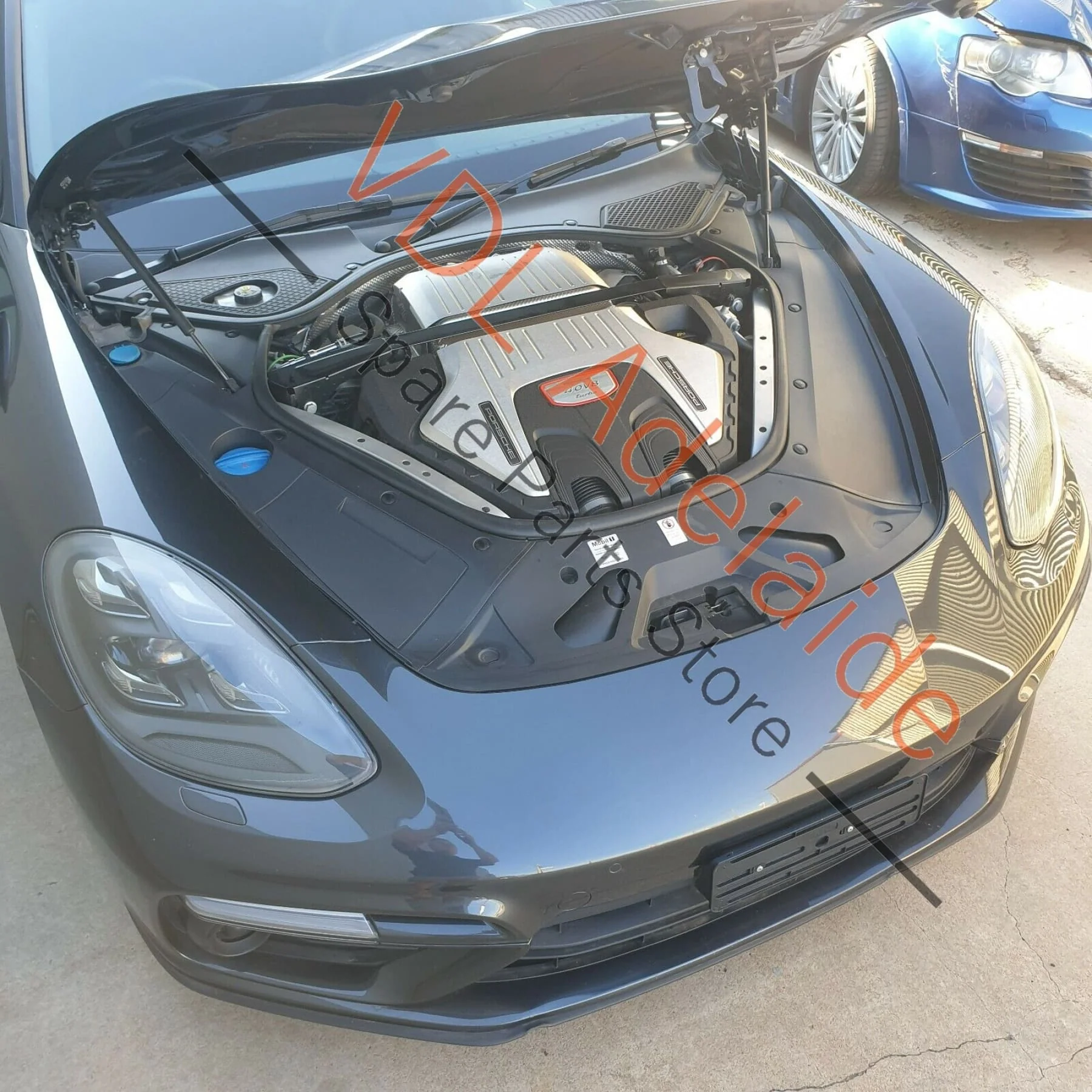 Porsche Panamera Turbo Swedish Birch Rear Right Wood Grain Door Trim Insert - Image 11