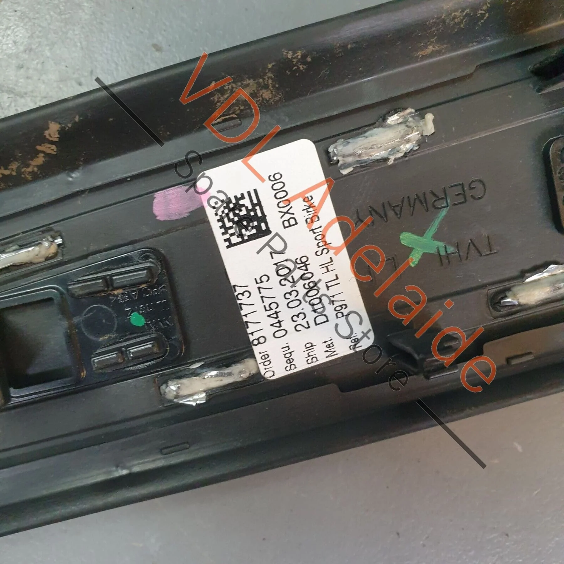 Porsche Panamera Turbo Swedish Birch Rear Left Wood Grain Door Trim Insert - Image 12