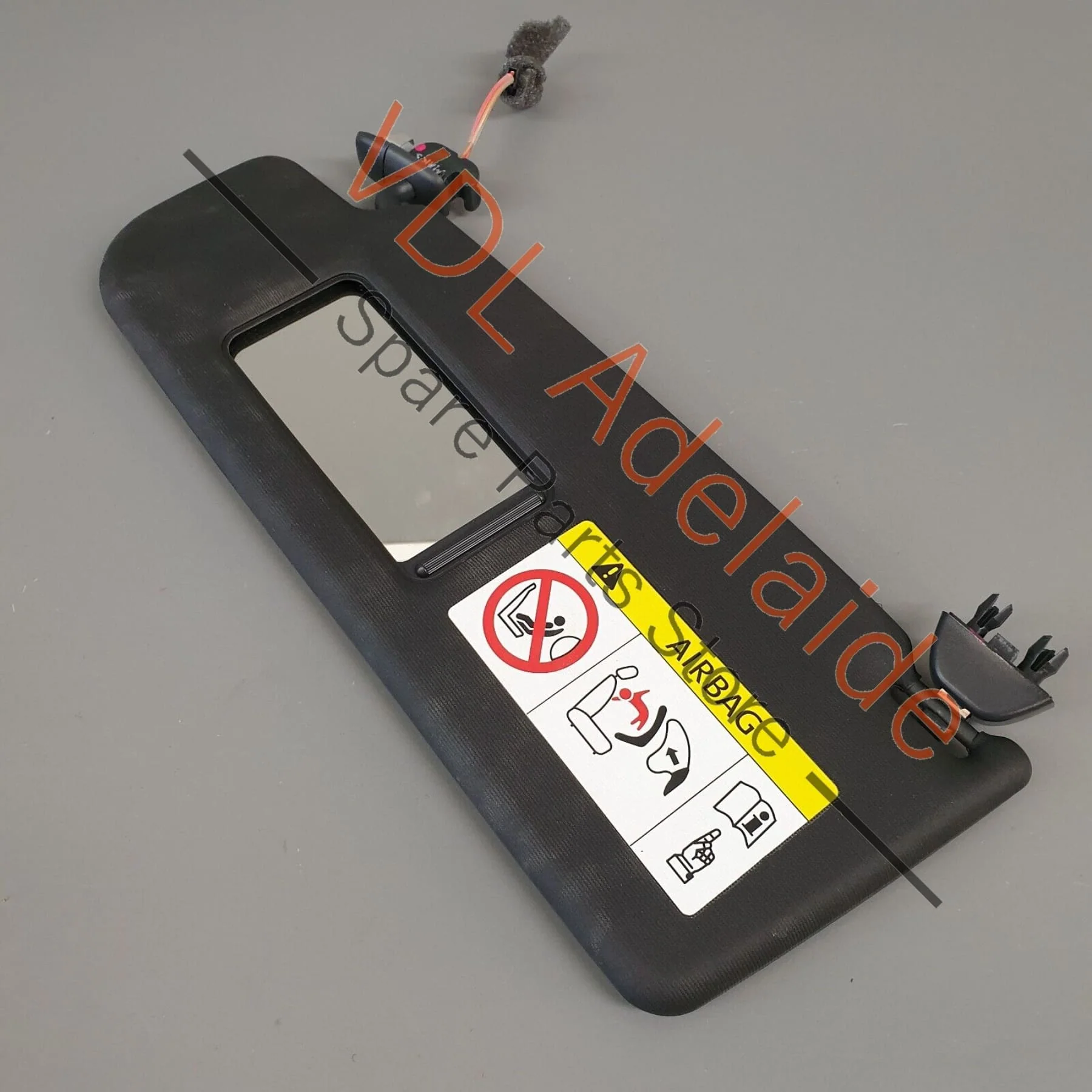 VW Polo GTi Mk5 6R 6C Left Side LHS Black Sun Visor 6R0857551 - Image 3