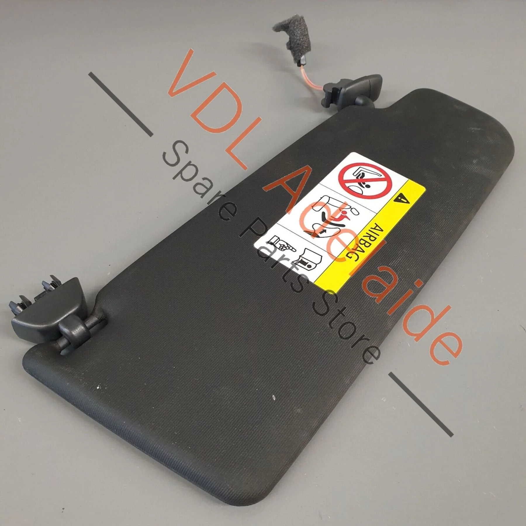 VW Polo GTi Mk5 6R 6C Left Side LHS Black Sun Visor 6R0857551 - Image 8