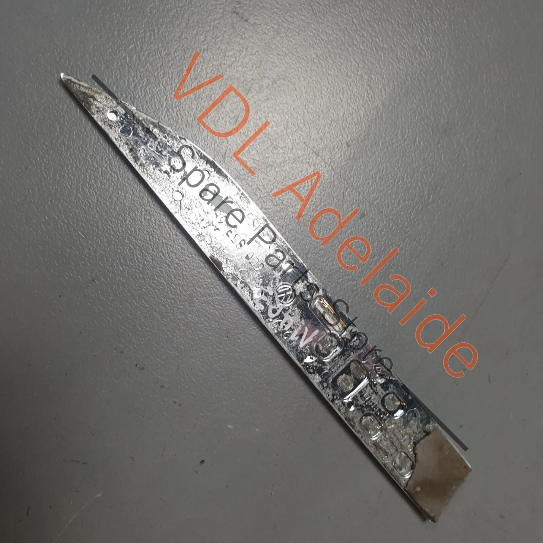 VW Polo GTi Mk5 6R Front Left Fender Guard GTI Badge, Chrome Shine Tornado Red - Image 4