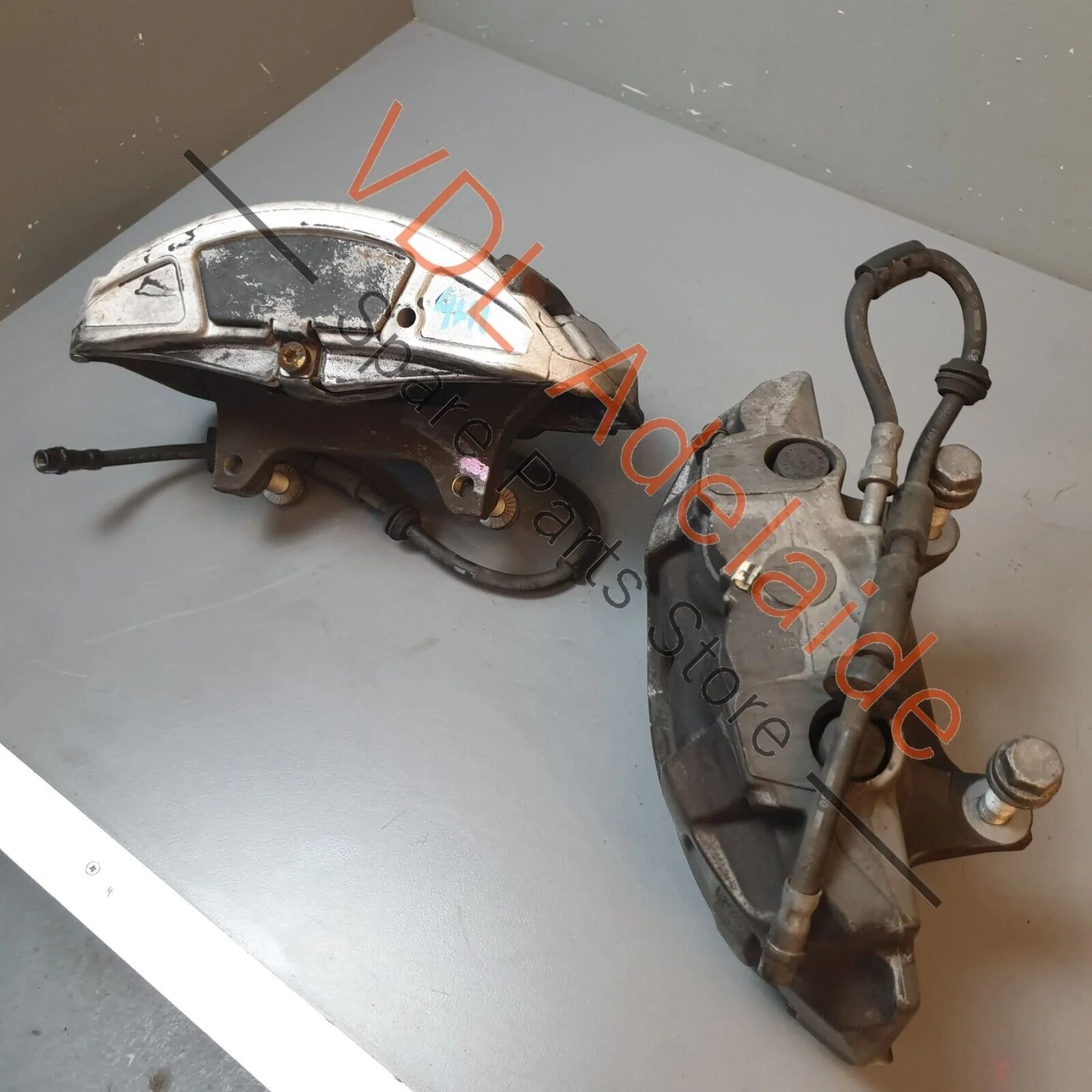 VW Audi A8 4H Pair of Front Brake Brakes Calipers 380mm x 36mm Disc