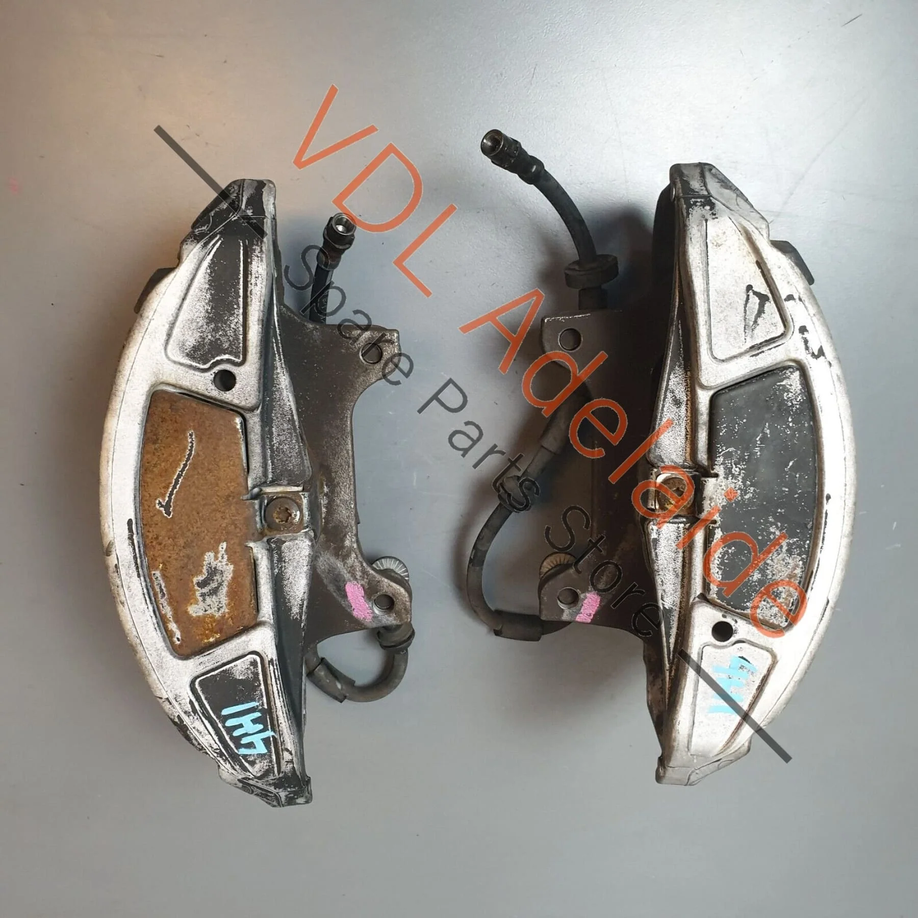 VW Audi A8 4H Pair of Front Brake Brakes Calipers 380mm x 36mm Disc - Image 2