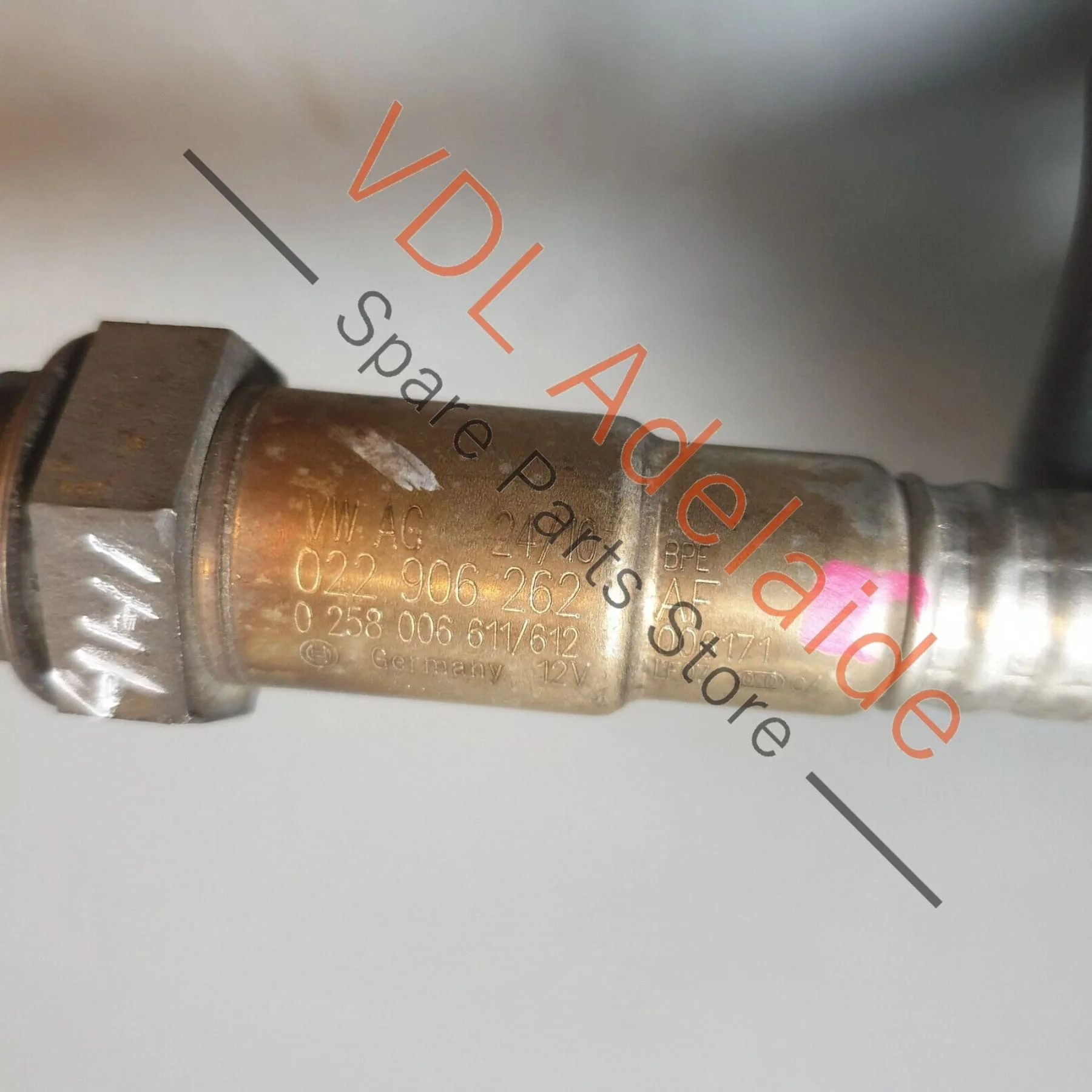 Audi A8 4H 4.2l V8 Lambda Probe Oxygen 02 O2 Sensor Post-cat Cyl 5-8 Brown 022906262AF - Image 4