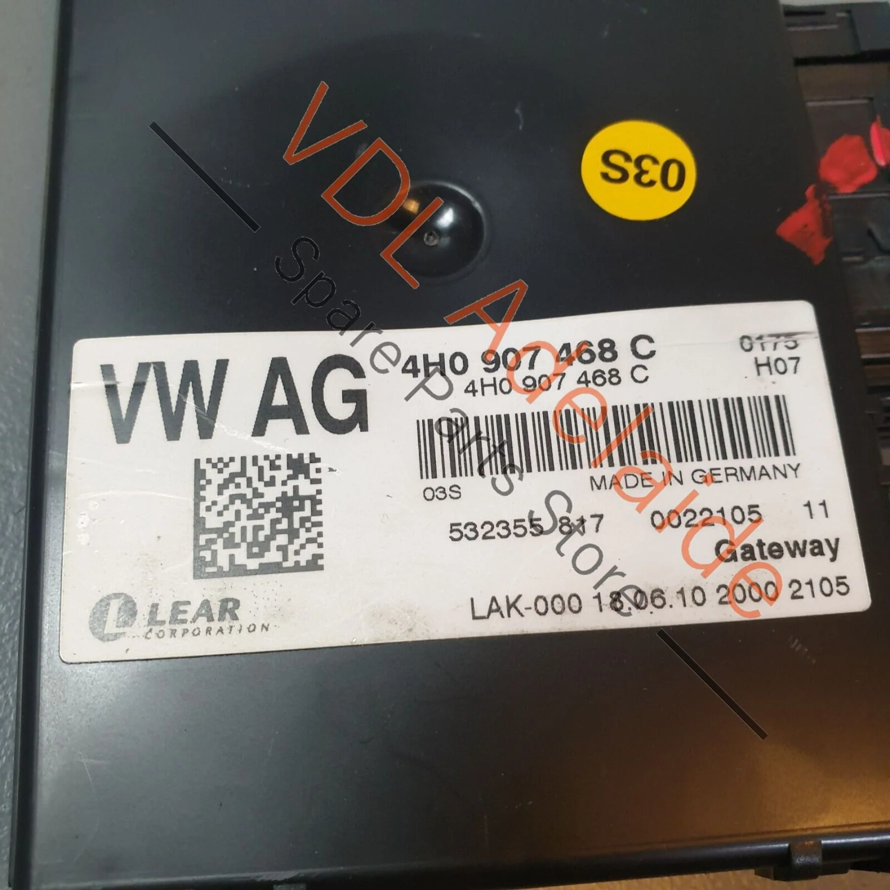 Audi A8 4H Diagnosis Interface Control Unit CGW Gateway 4H0907468C - Image 3