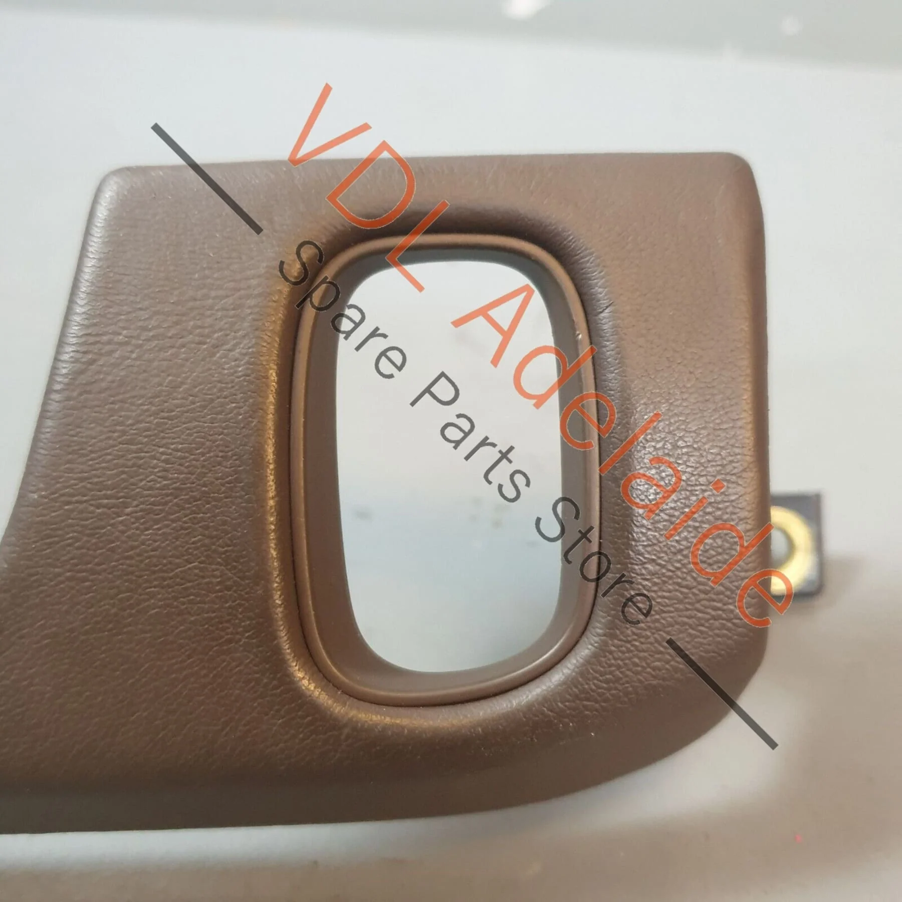 Audi A8 4H Dashboard Key Hole Trim Brown Leather for RHD 4H2857289D DP3 - Image 5