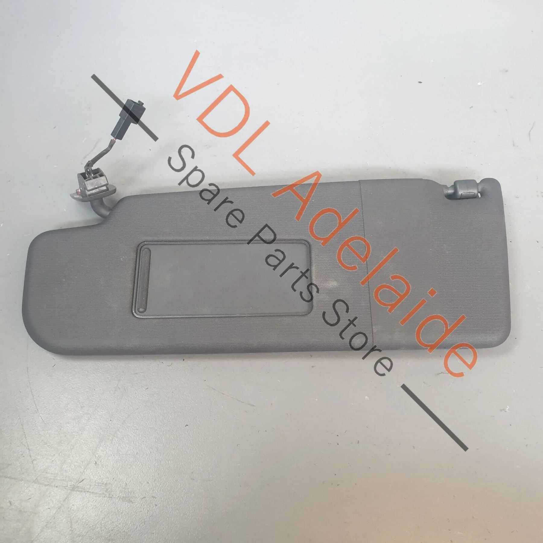 VW Golf MK5 R32 GTi Left Side Sun Visor with Vanity Mirror Black / Charcoal
