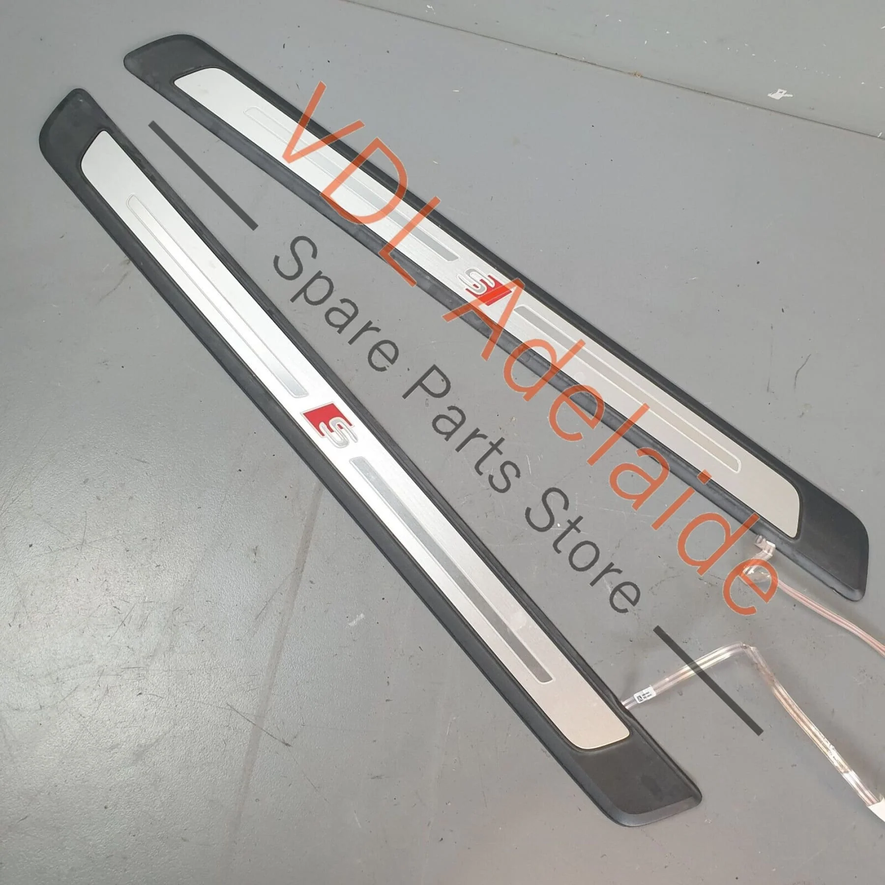 Audi S3 8V 8V.5 Pair of Illuminated Door Entry Sil Trim Strips Left and Right - Image 6