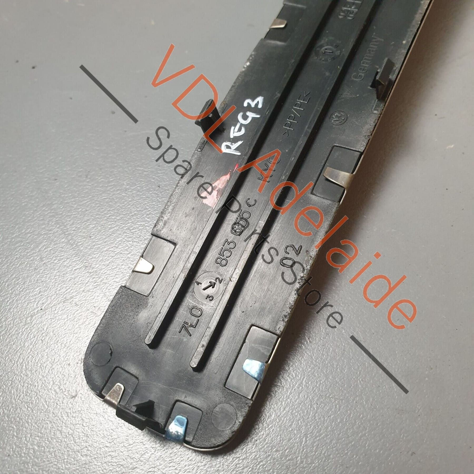 VW Touareg V10 7L Left Front Door Stainless Steel Entry Trim 7L0853655C - Image 6