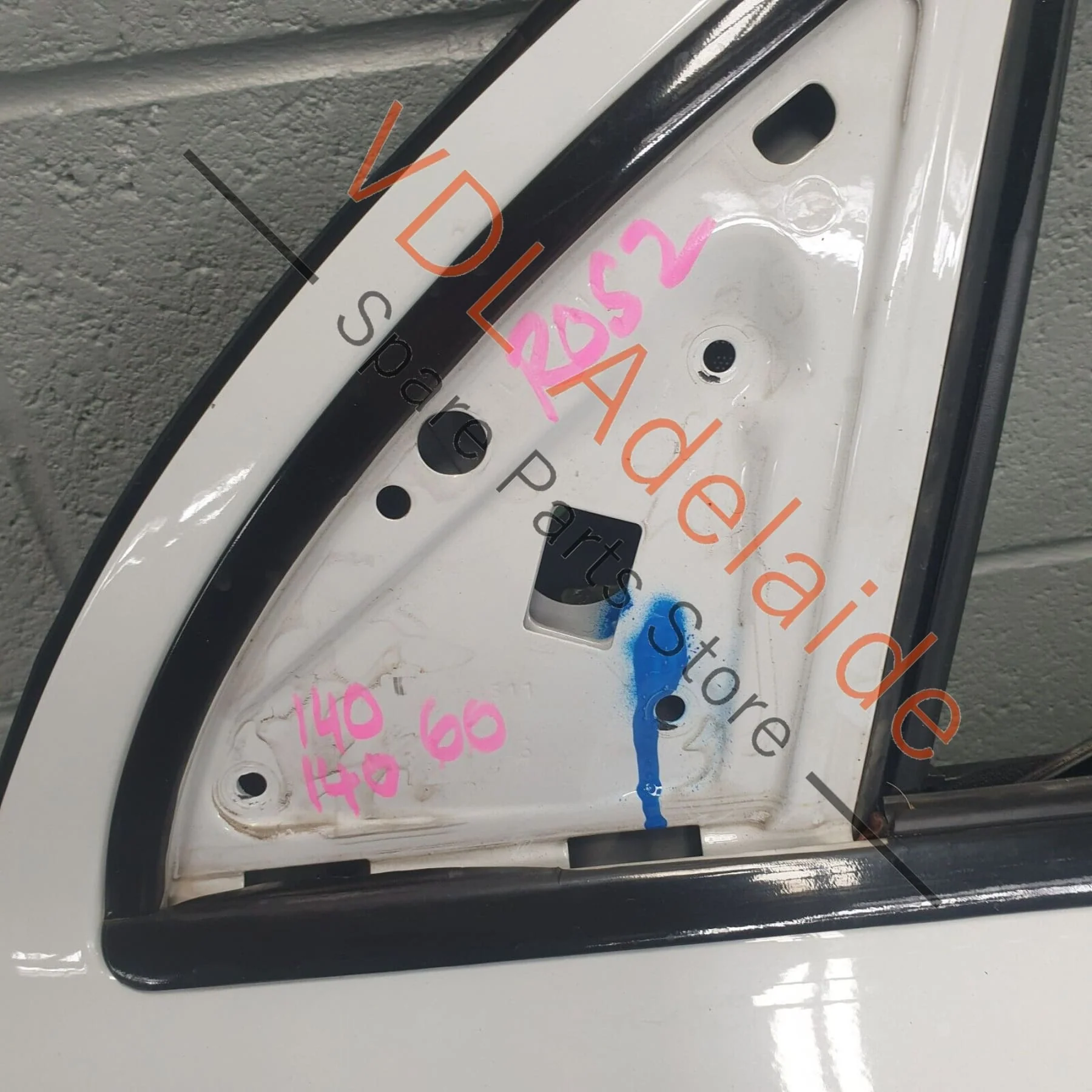 Audi Q7 6.0L V12 4L Front Left Door Shell Panel 2Y2Y White - Image 5