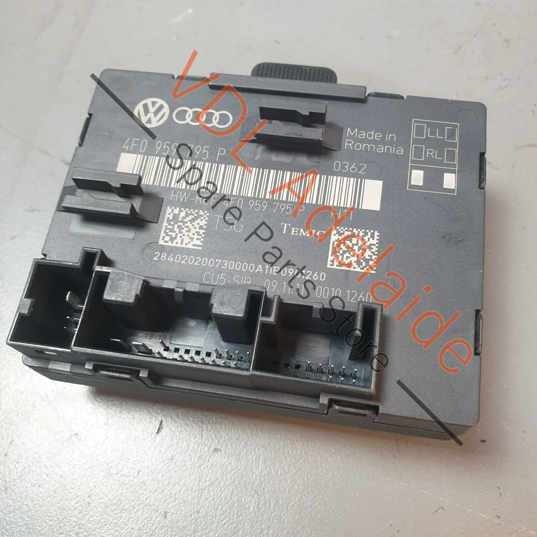Audi Q7 6.0L V12 4L Rear Door Control Unit Module 4F0959795P Suits Left or Right