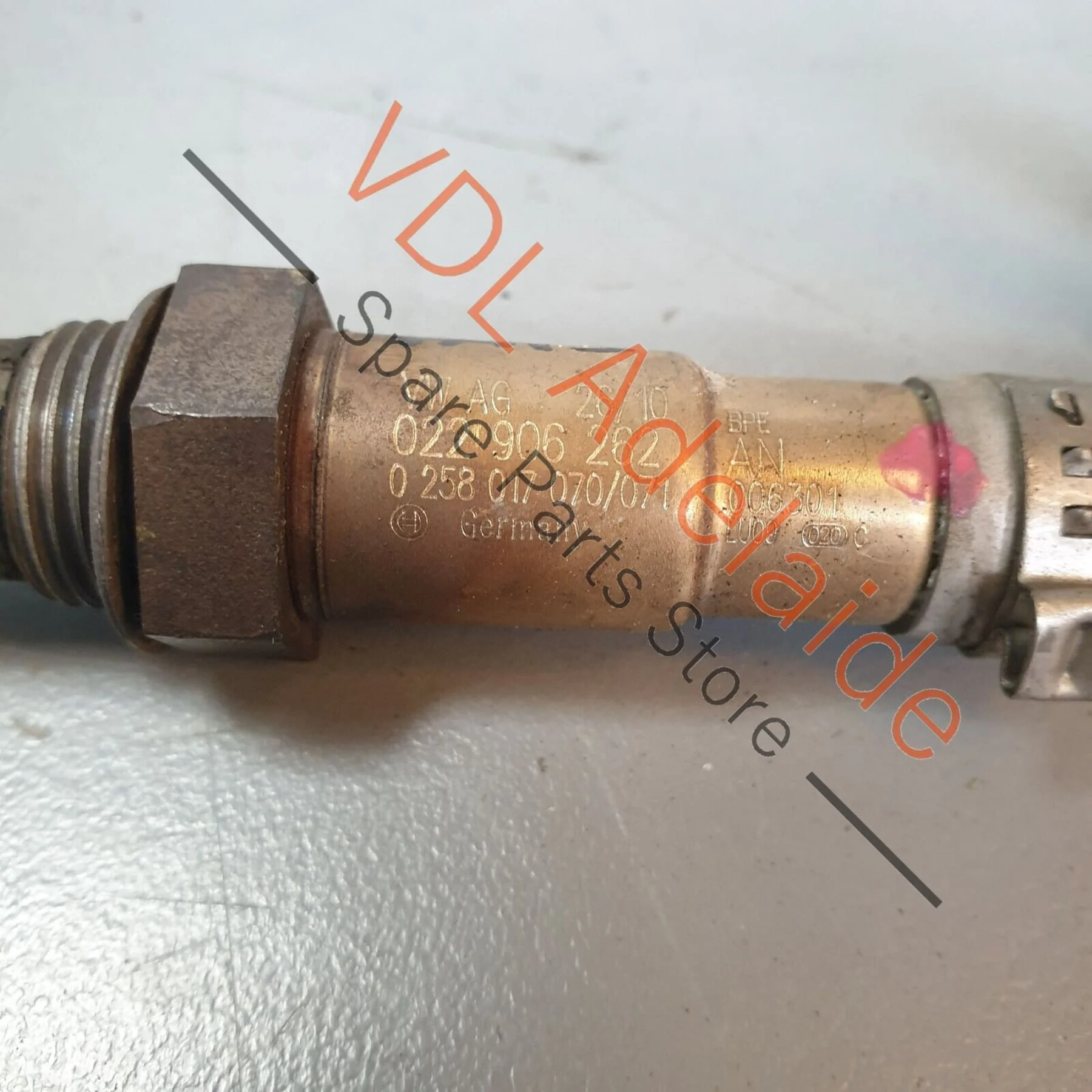 VW R36 Passat 3C B6  Front Left Before Cat Lambda Probe O2 Sensor 022906262AN - Image 3