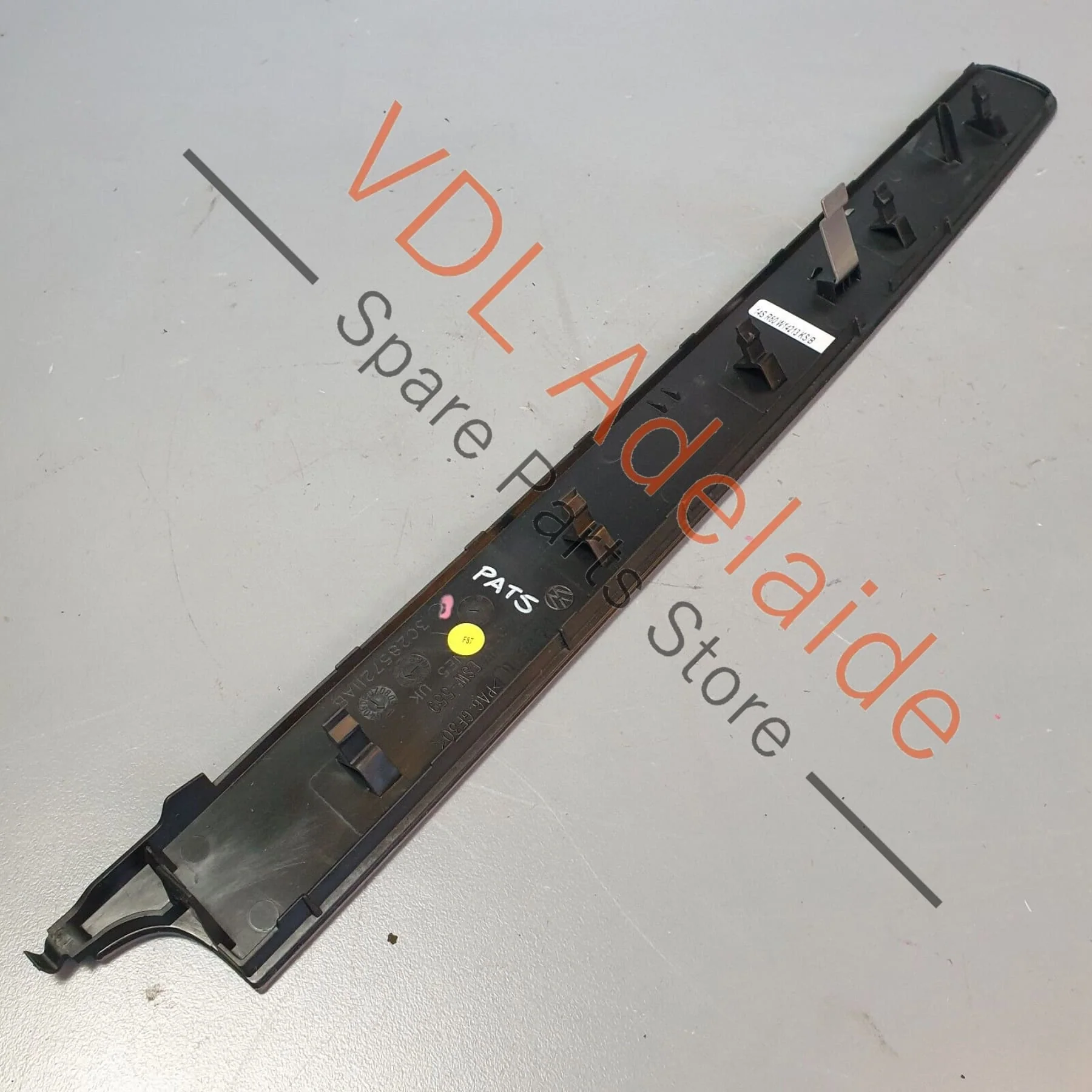 VW R36 Passat 3C B6 Dash Trim Inlay RHD Brushed Aluminium Dark 3C2857211AB R60 - Image 8