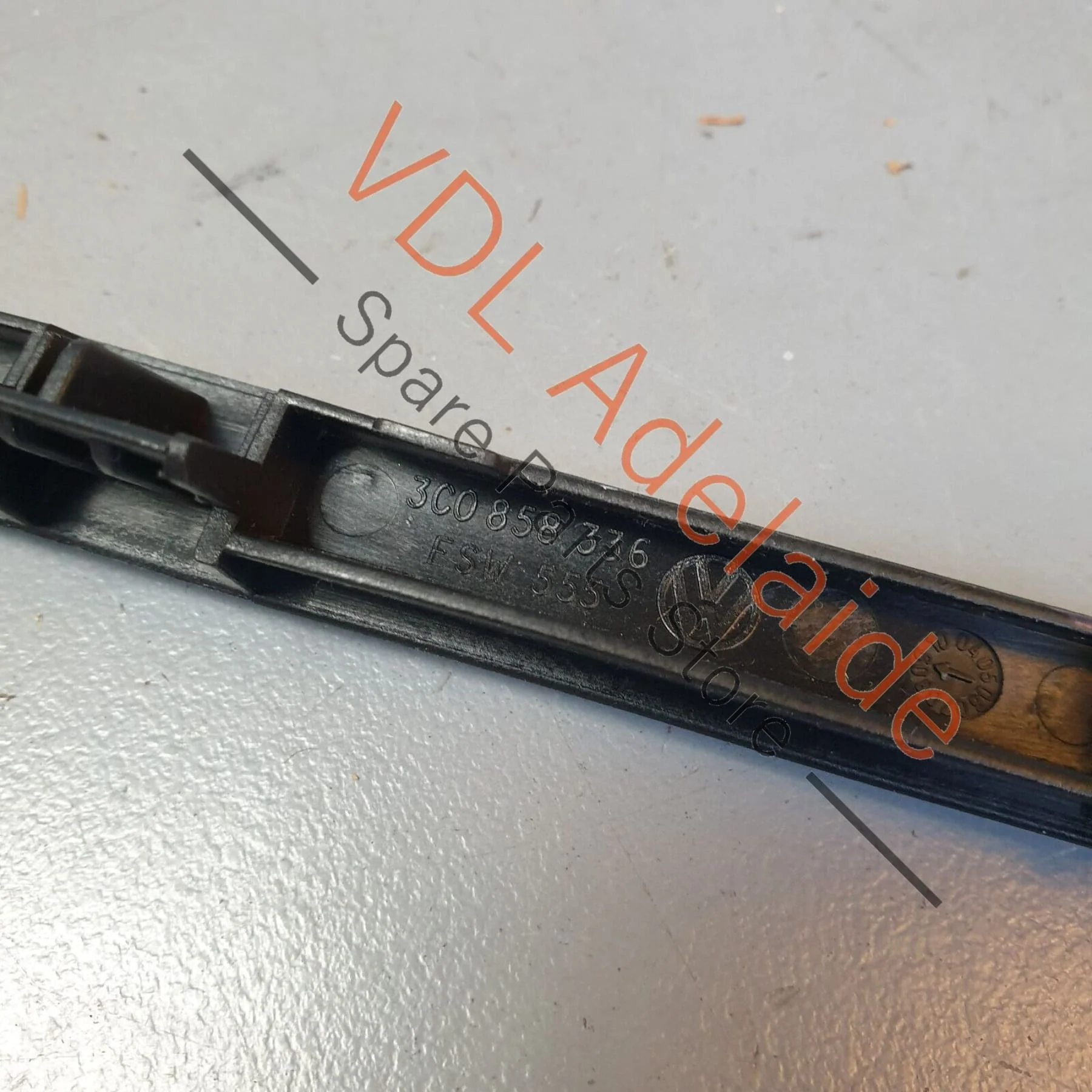VW R36 Passat 3C B6 Dash Centre Trim Inlay Brushed Aluminium Dark 3C0858336 R60 - Image 5
