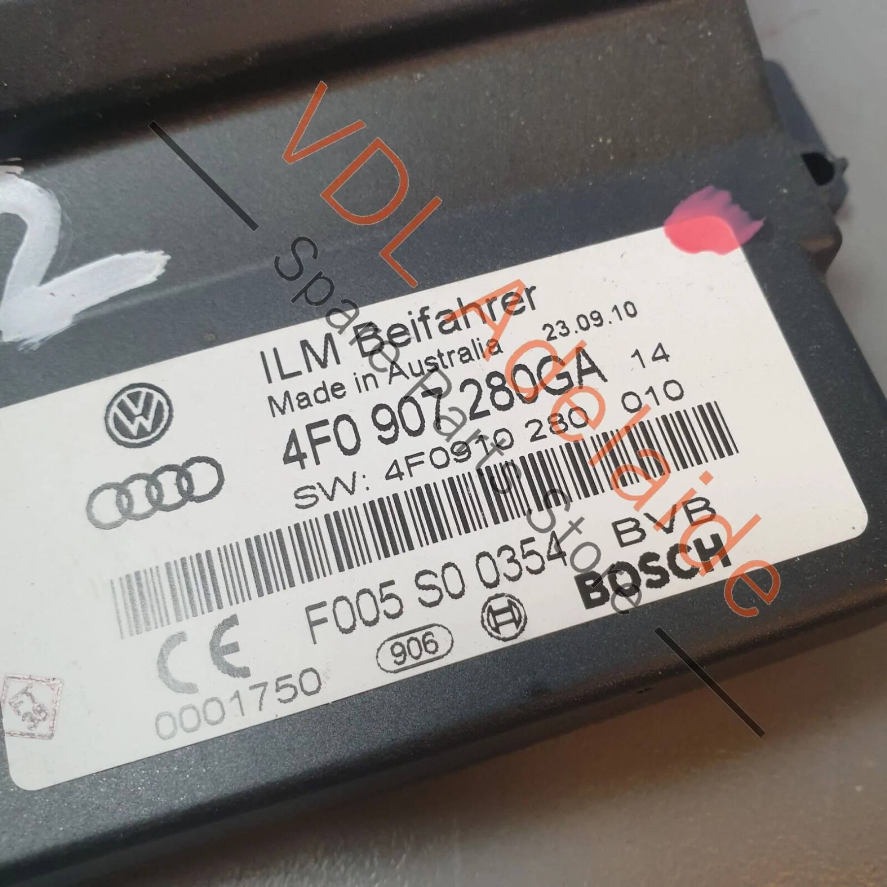Audi Q7 6.0L V12 4L Onboard Power Supply Control Unit 4F0907280GA - Image 3