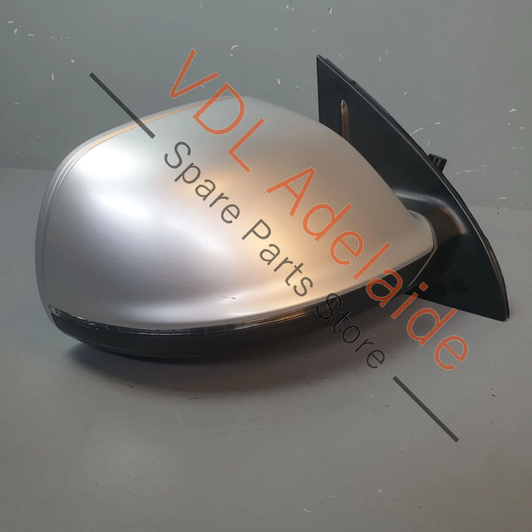 Audi Q7 4L Complete Right Side View Exterior Folding Wing Mirror Matt Silver