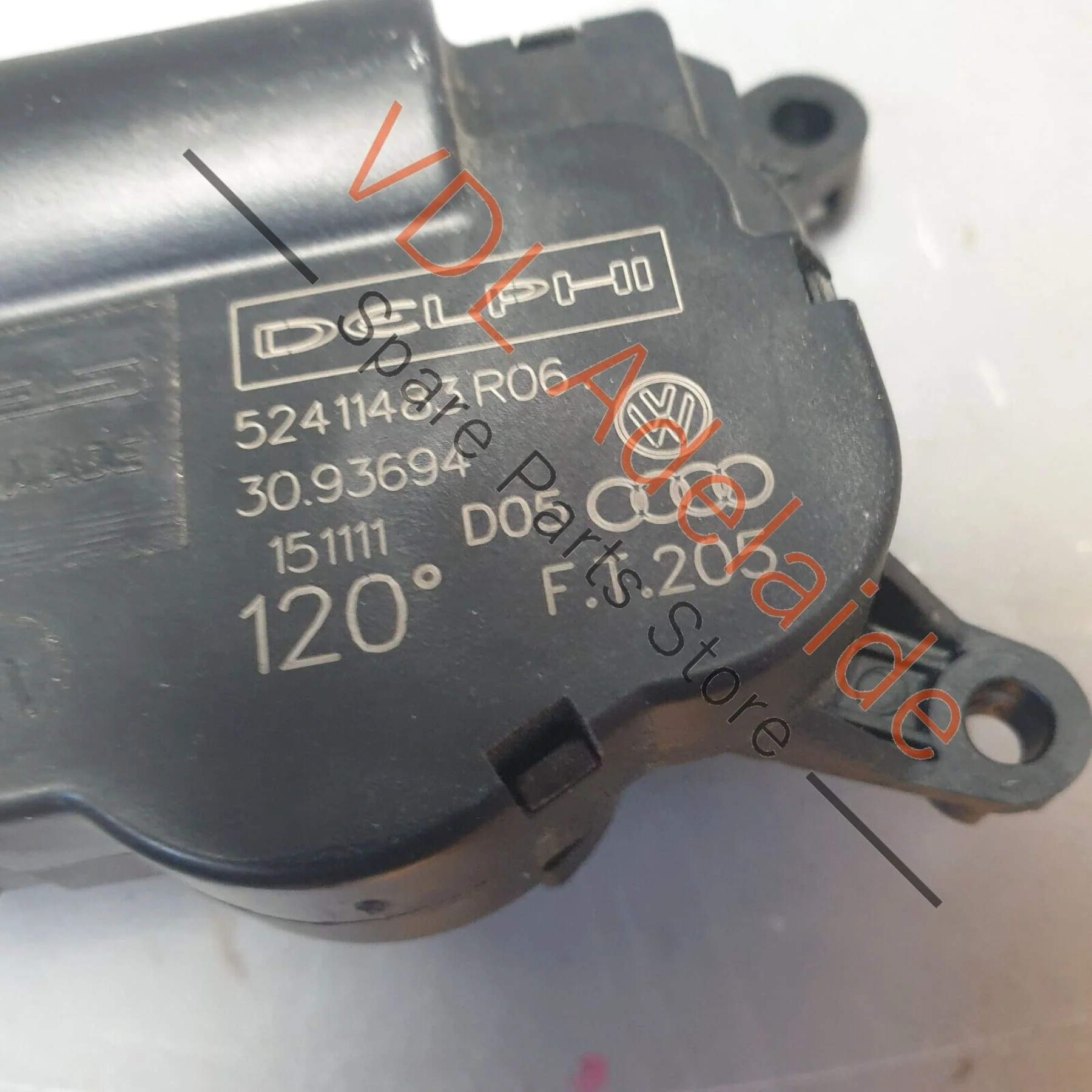 Audi Q7 6.0L V12 4L Left Temperature Regulating Flap Control Motor 7L0907512F - Image 2