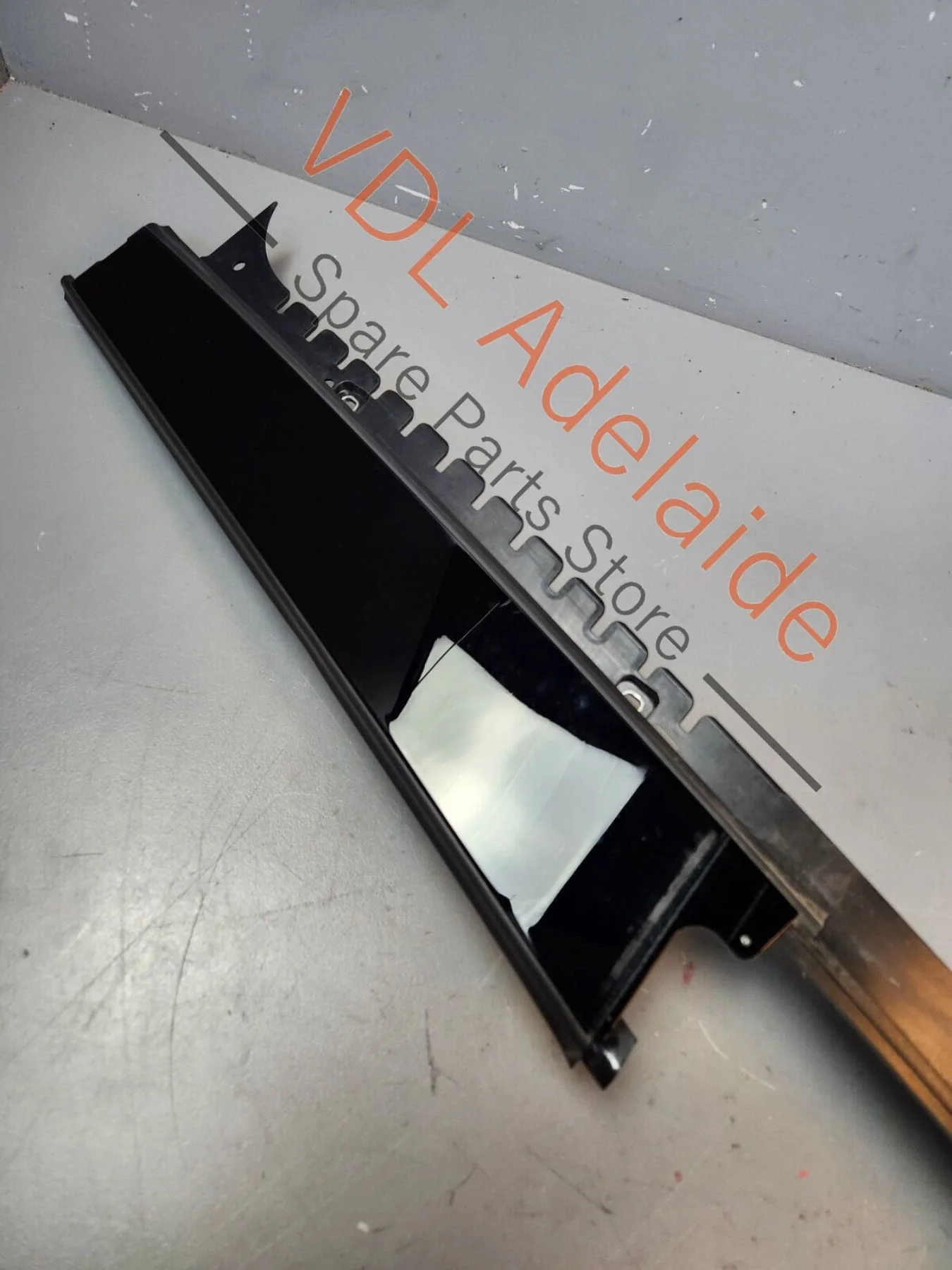 Porsche Panamera 971 Rear Left Exterior Door B Pillar Trim Moulding Gloss Black - Image 2