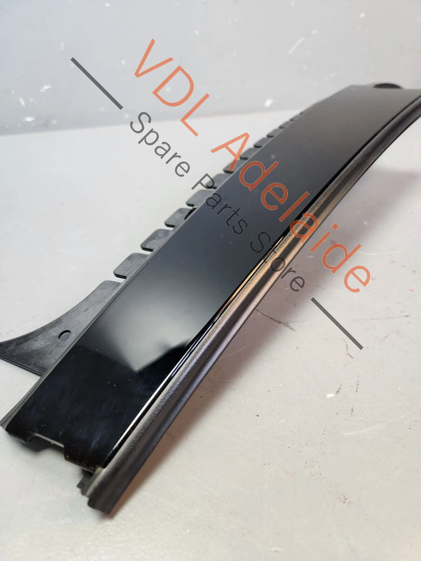 Porsche Panamera 971 Rear Left Exterior Door B Pillar Trim Moulding Gloss Black - Image 3